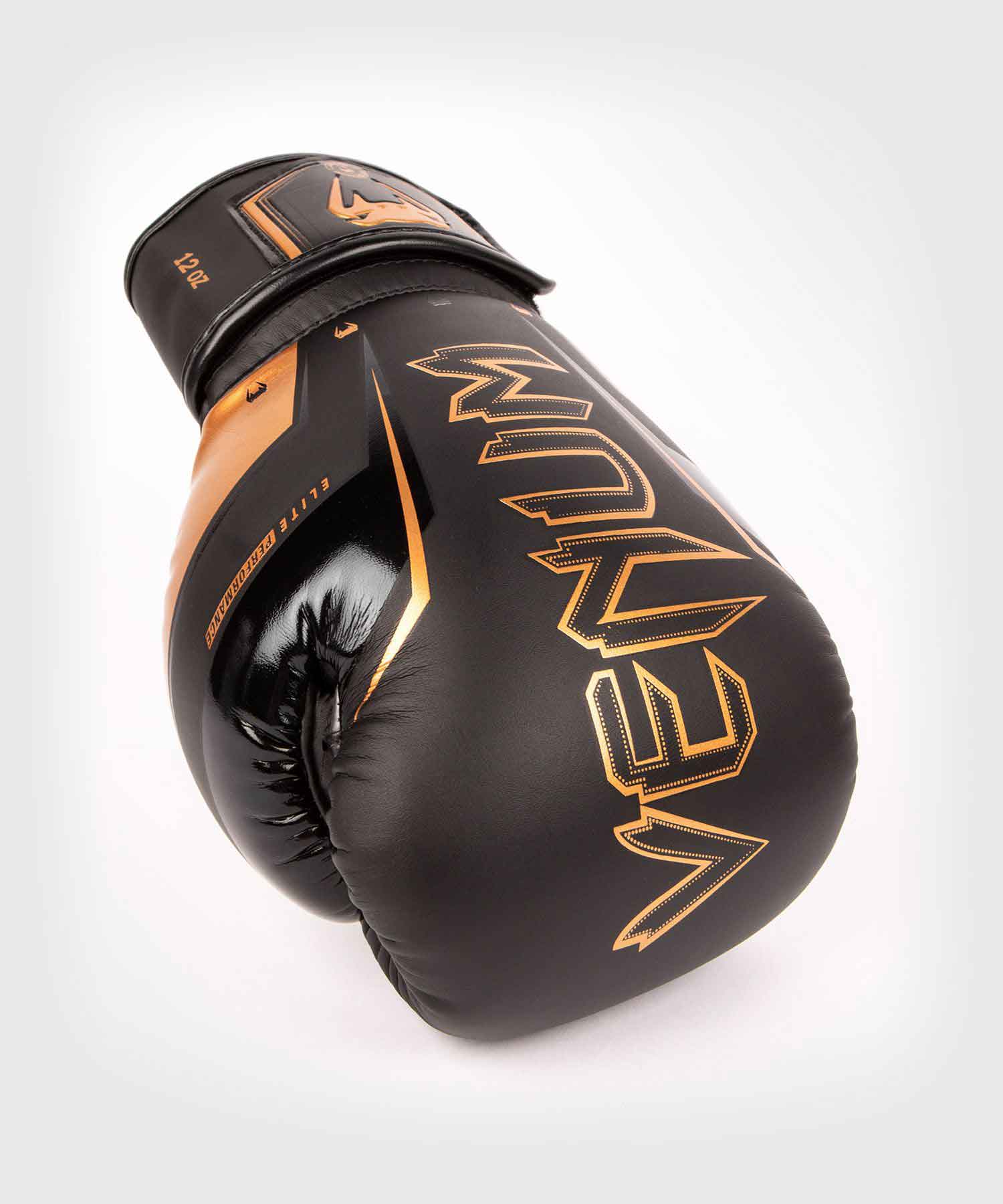 VENUM／ヴェナム　ボクシンググローブ　　ELITE EVO BOXING GLOVES／エリート エヴォ ボクシンググローブ（黒／ブロンズ）