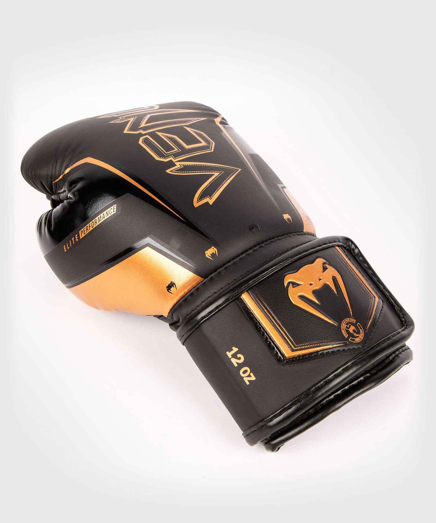 VENUM／ヴェナム　ボクシンググローブ　　ELITE EVO BOXING GLOVES／エリート エヴォ ボクシンググローブ（黒／ブロンズ）