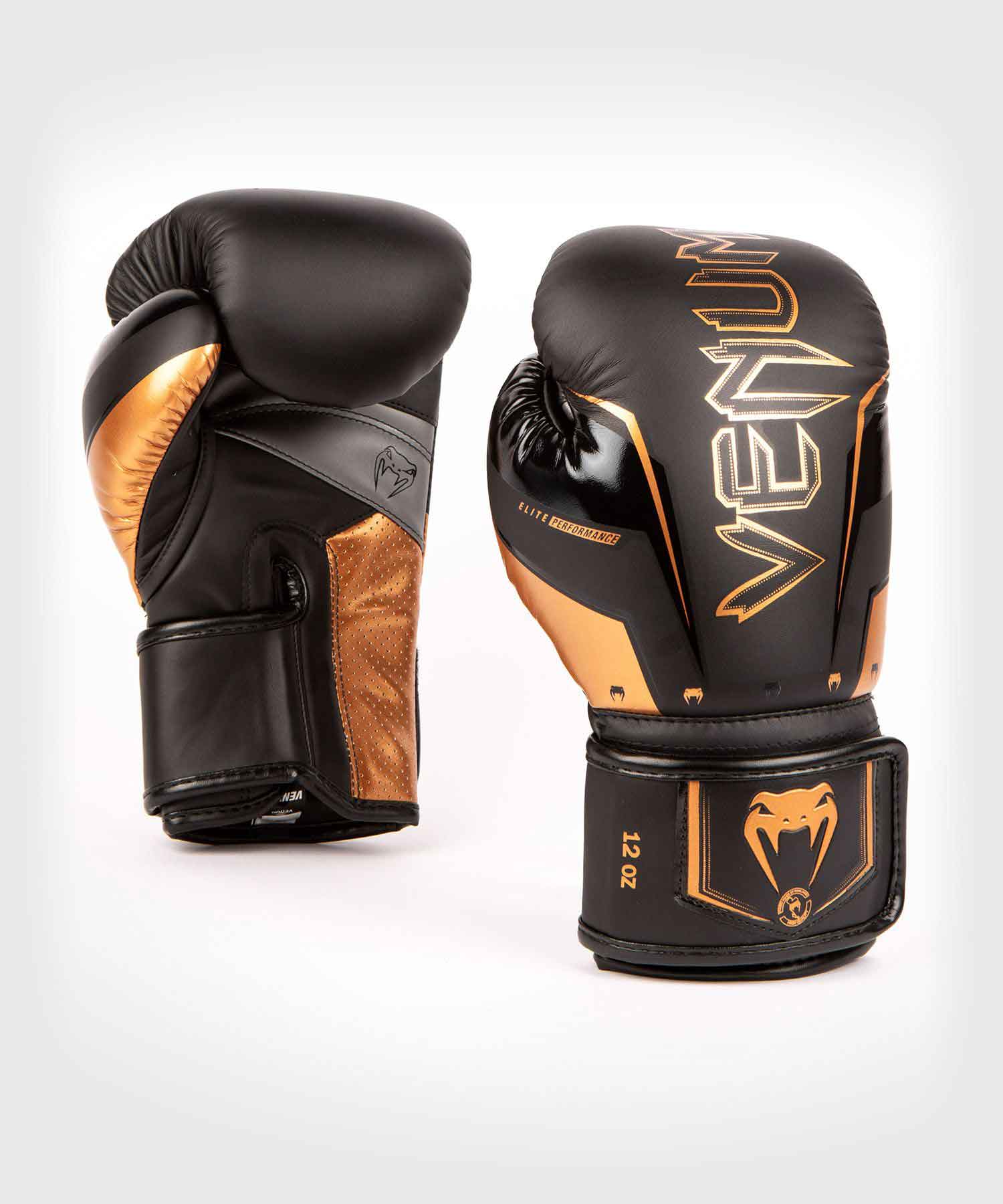 VENUM／ヴェナム　ボクシンググローブ　　ELITE EVO BOXING GLOVES／エリート エヴォ ボクシンググローブ（黒／ブロンズ）