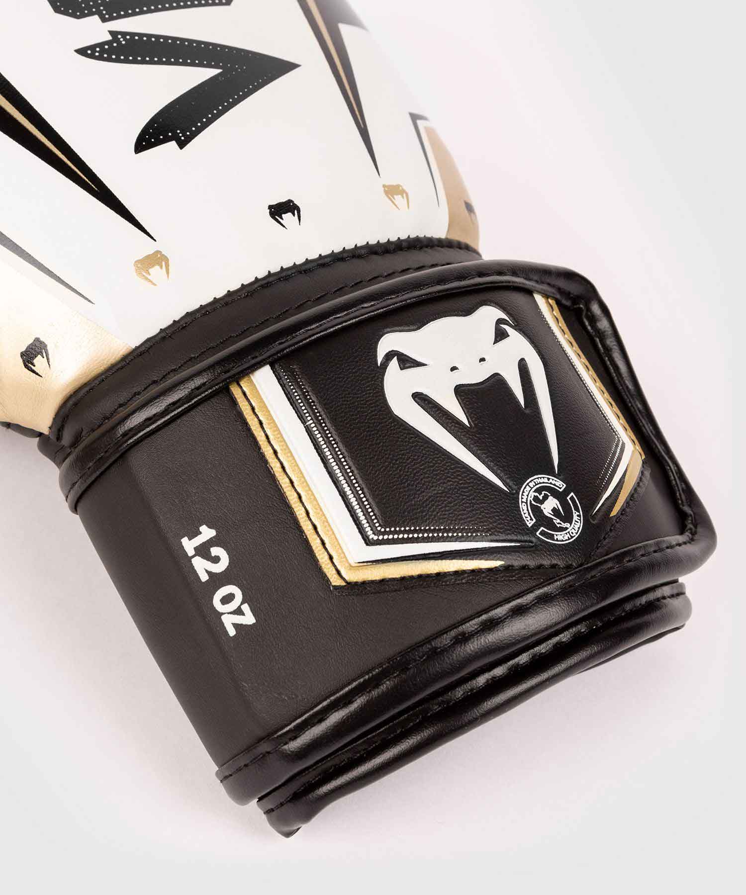 VENUM／ヴェナム　ボクシンググローブ　　ELITE EVO BOXING GLOVES／エリート エヴォ ボクシンググローブ（白／黒／ゴールド）