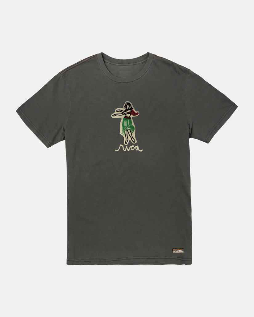 Oblow Hula Tee／オブロー フラ Tシャツ（チャコールグレー）
