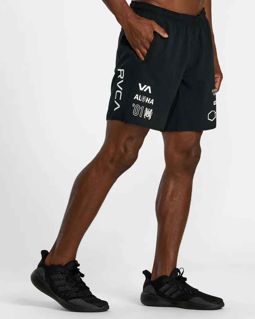 RVCA／ルーカ（ルカ）　ショーツ　　Hawaii All Brand Yogger Stretch 17" Shorts／ハワイ オール ブランド ヨガー ストレッチ 17" ショーツ