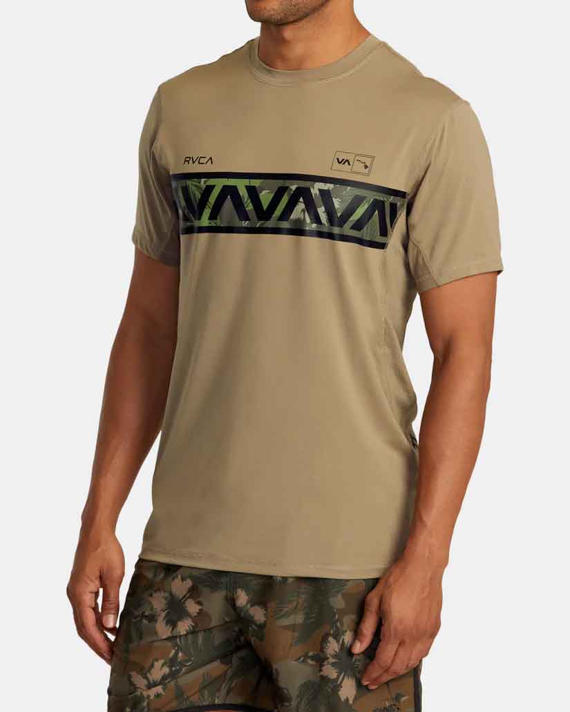 RVCA／ルーカ（ルカ）　ラッシュガード　　Hawaii Sport Vent Sport RASHGUARDS／ハワイ スポーツ ヴェント スポーツ ラッシュガード（ショートスリーブ）