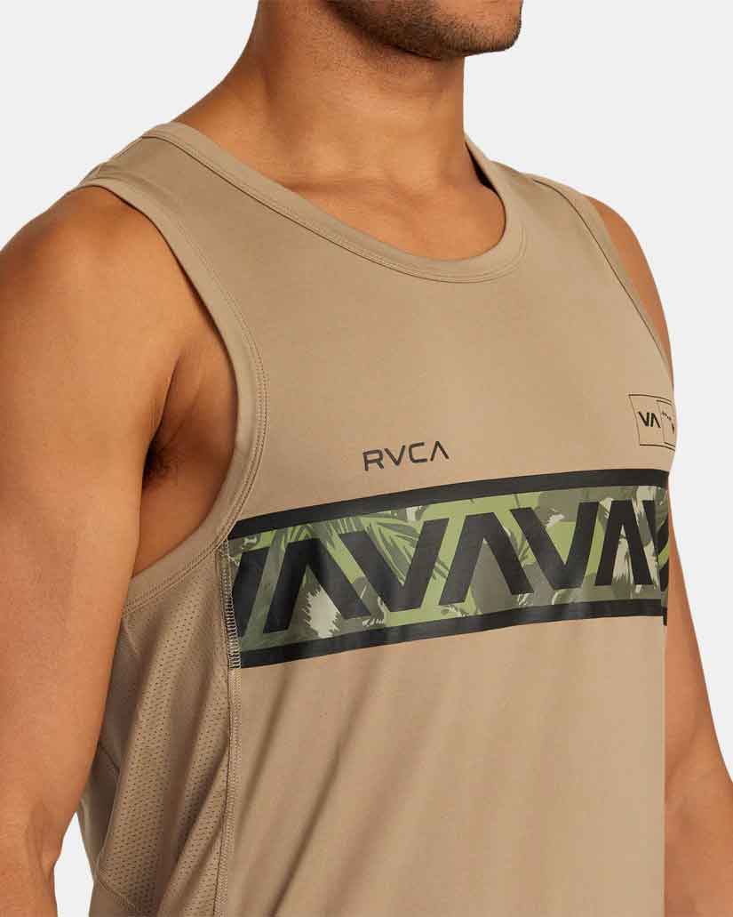 RVCA／ルーカ（ルカ）　ラッシュガード　タンクトップ　　Hawaii Sport Vent Muscle Rashgurds Tank／ハワイ スポーツ ヴェント マッスル ラッシュガード タンク