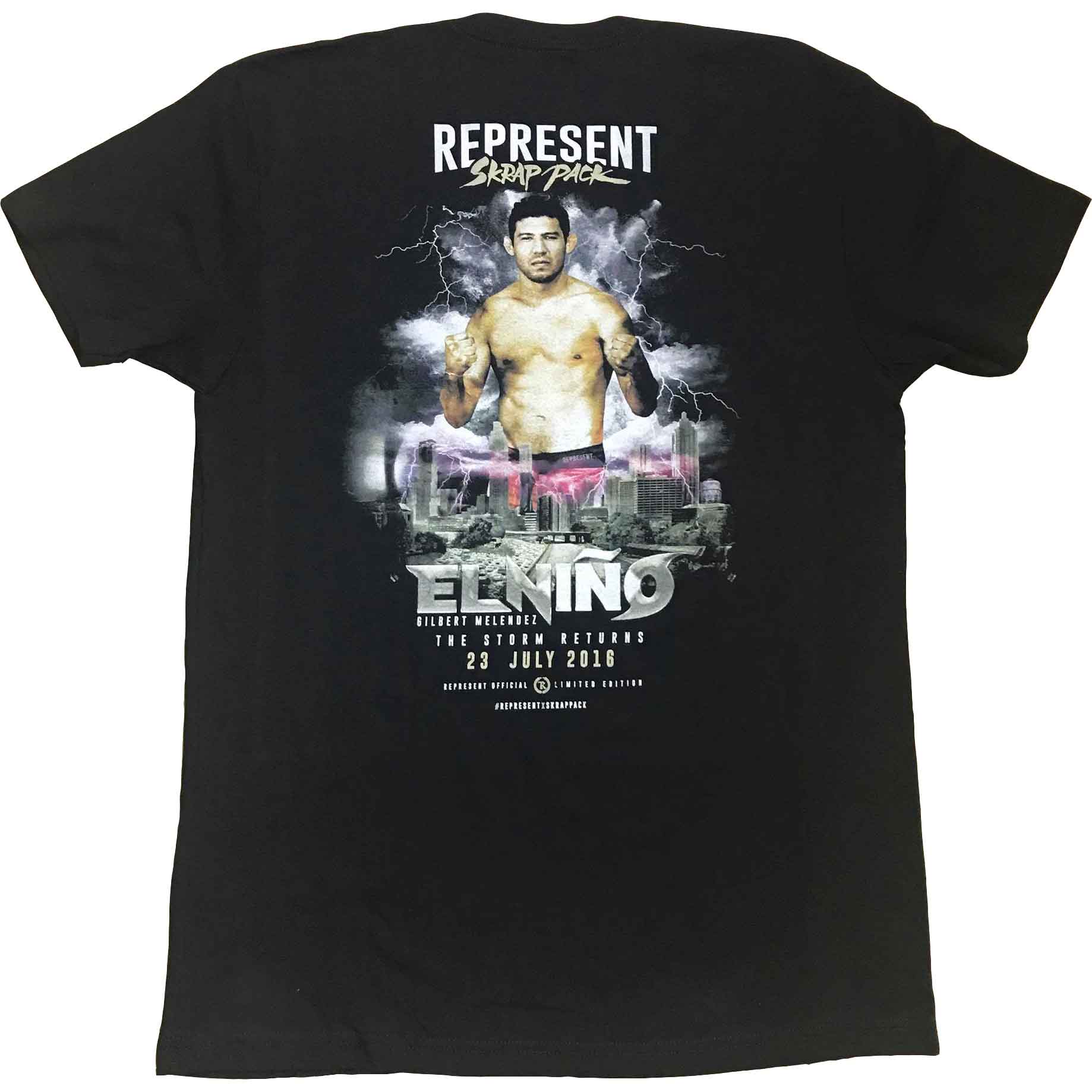 総合格闘技MMAブランド／その他　Tシャツ　　REPRESENT／レプレゼント produced by ネイト・ディアス　限定版 Gilbert Melendez／ギルバート・メレンデス