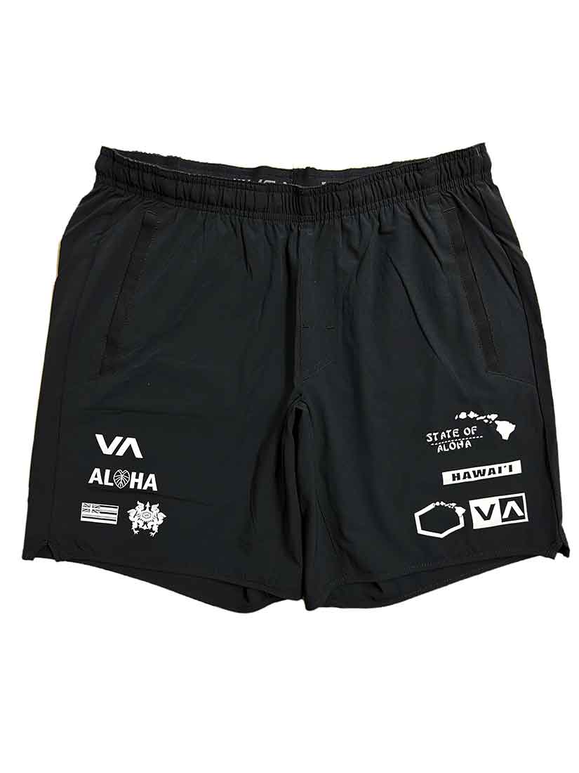 RVCA／ルーカ（ルカ）　ショーツ　　Hawaii All Brand Yogger Stretch 17" Shorts／ハワイ オール ブランド ヨガー ストレッチ 17" ショーツ