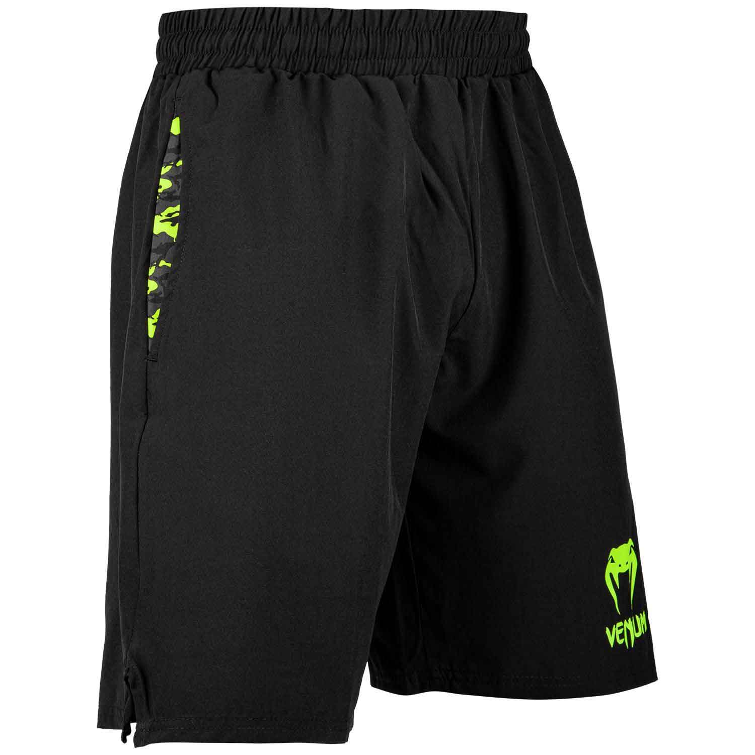 VENUM／ヴェナム　トレーニング・フィットネスショーツ　　CLASSIC TRAINING SHORTS／クラシック トレーニングショーツ（黒／ネオイエロー）