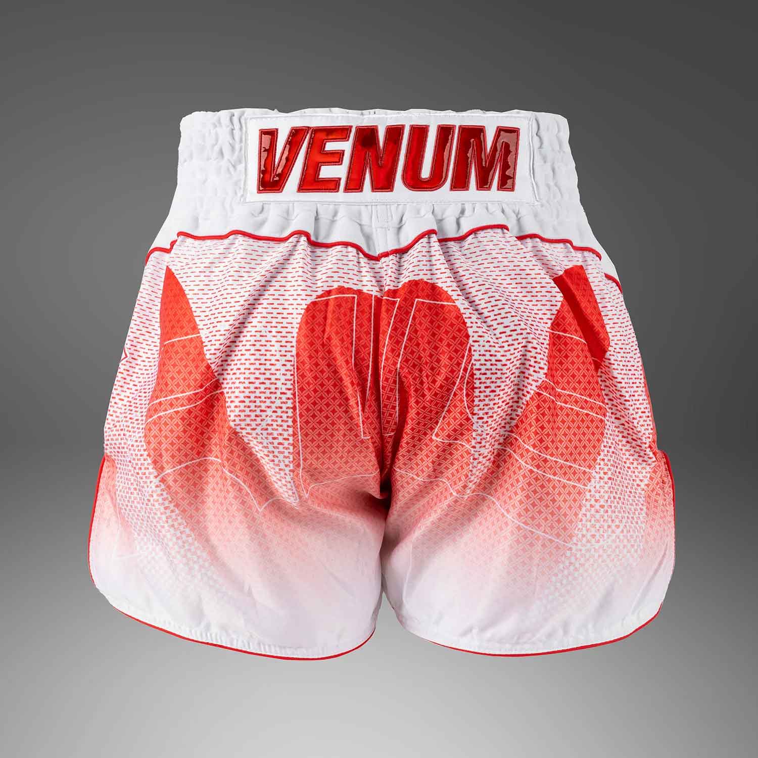 VENUM／ヴェナム　ムエタイショーツ　　Venum x RWS 2.0 Muay Thai Shorts／ヴェナム×ラジャダムナン・ワールド・シリーズ 2.0 ムエタイショーツ（白）