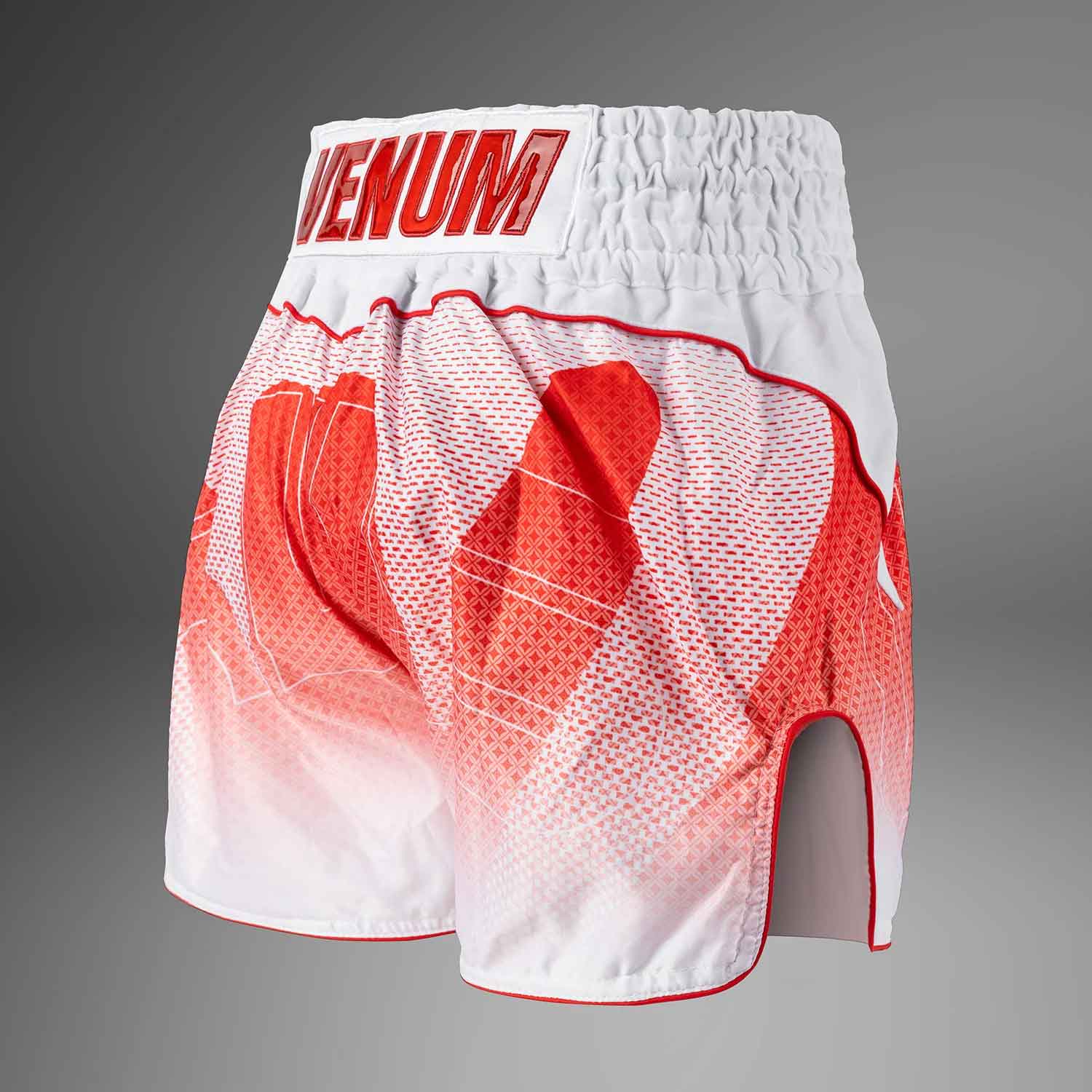 VENUM／ヴェナム　ムエタイショーツ　　Venum x RWS 2.0 Muay Thai Shorts／ヴェナム×ラジャダムナン・ワールド・シリーズ 2.0 ムエタイショーツ（白）