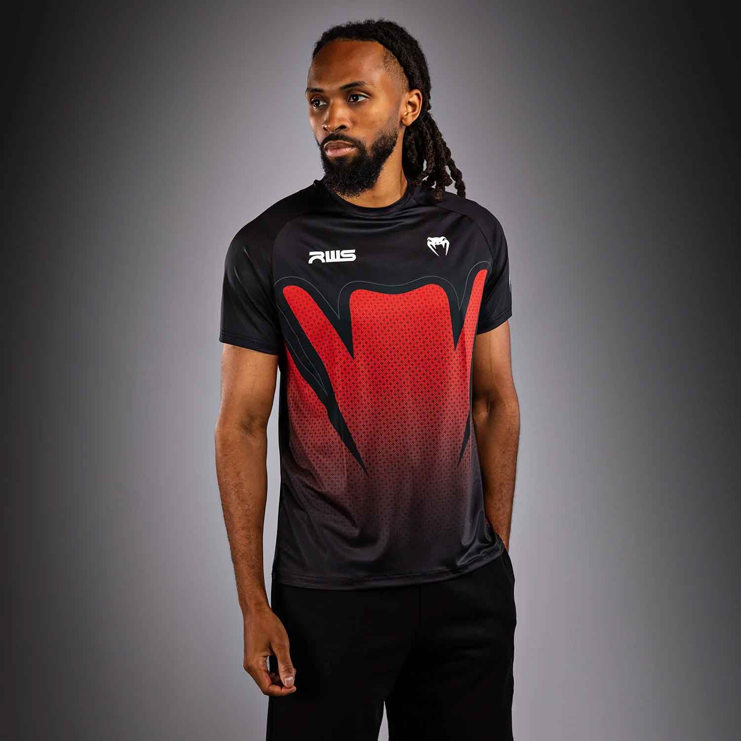 VENUM／ヴェナム　Tシャツ　　Venum x RWS 2.0 Men’s Dry-Tech T-Shirt／ヴェナム×ラジャダムナン・ワールド・シリーズ 2.0 メンズ ドライテックTシャツ（黒）