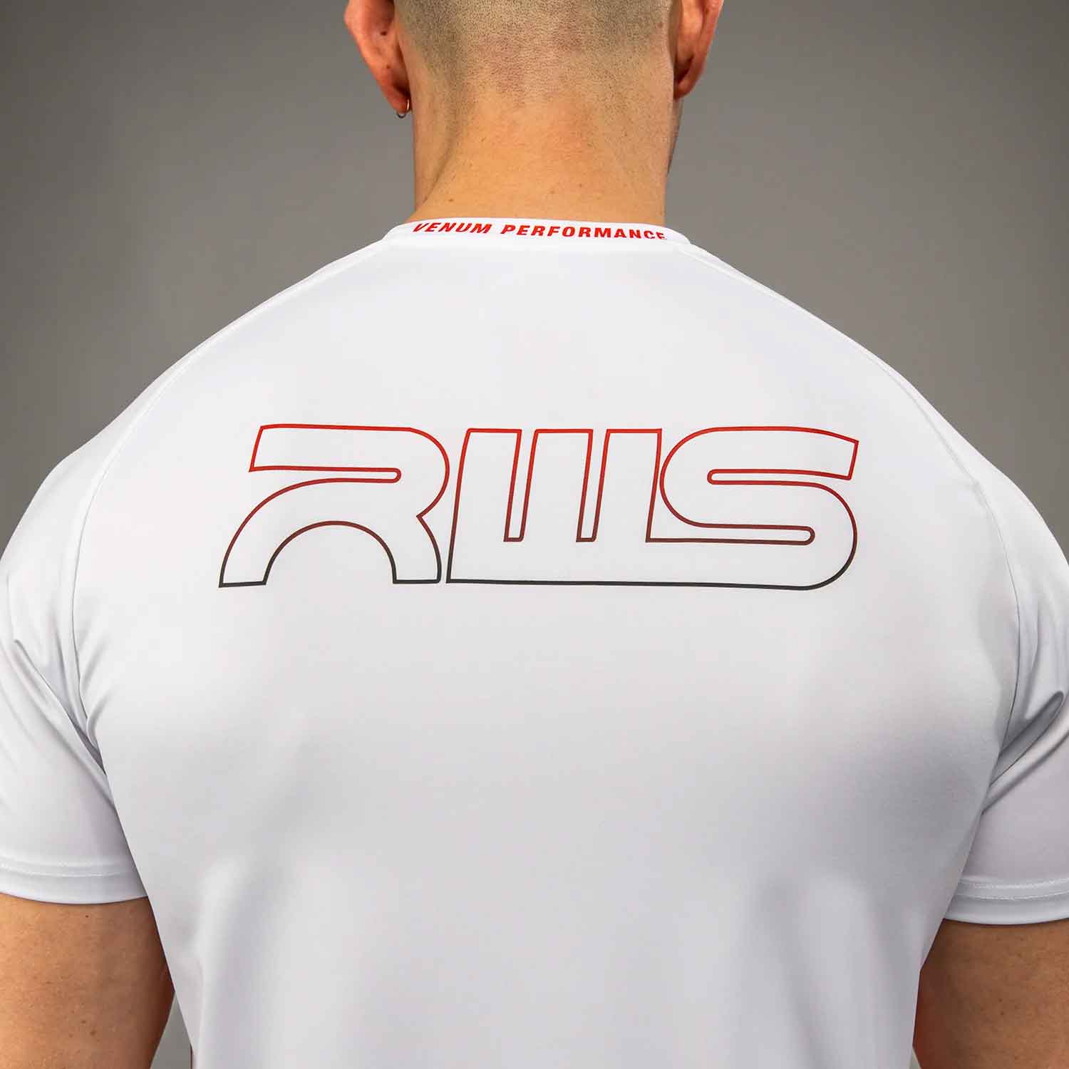 VENUM／ヴェナム　Tシャツ　　Venum x RWS 2.0 Men’s Dry-Tech T-Shirt／ヴェナム×ラジャダムナン・ワールド・シリーズ 2.0 メンズ ドライテックTシャツ（白）