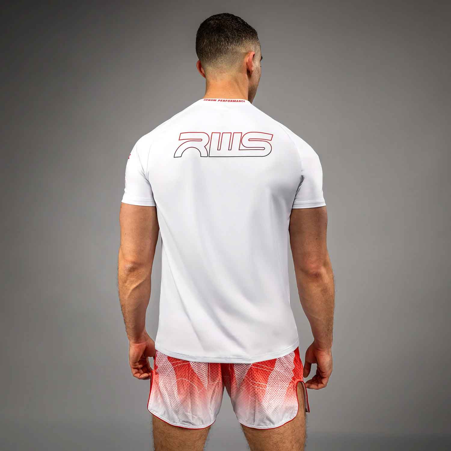 VENUM／ヴェナム　Tシャツ　　Venum x RWS 2.0 Men’s Dry-Tech T-Shirt／ヴェナム×ラジャダムナン・ワールド・シリーズ 2.0 メンズ ドライテックTシャツ（白）