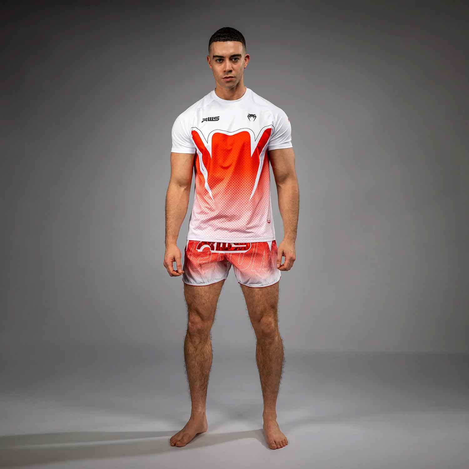 VENUM／ヴェナム　Tシャツ　　Venum x RWS 2.0 Men’s Dry-Tech T-Shirt／ヴェナム×ラジャダムナン・ワールド・シリーズ 2.0 メンズ ドライテックTシャツ（白）