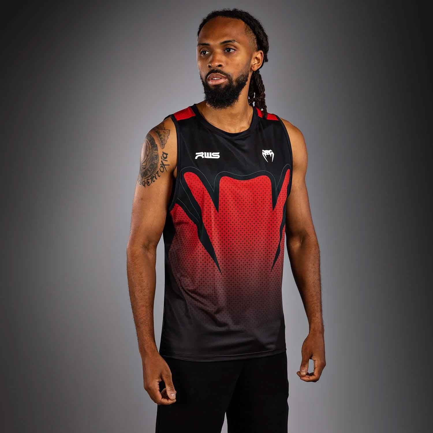 VENUM／ヴェナム　タンクトップ　　Venum x RWS 2.0 Men’s Dry-Tech Tank Top／ヴェナム×ラジャダムナン・ワールド・シリーズ 2.0 ドライテック タンクトップ（黒）