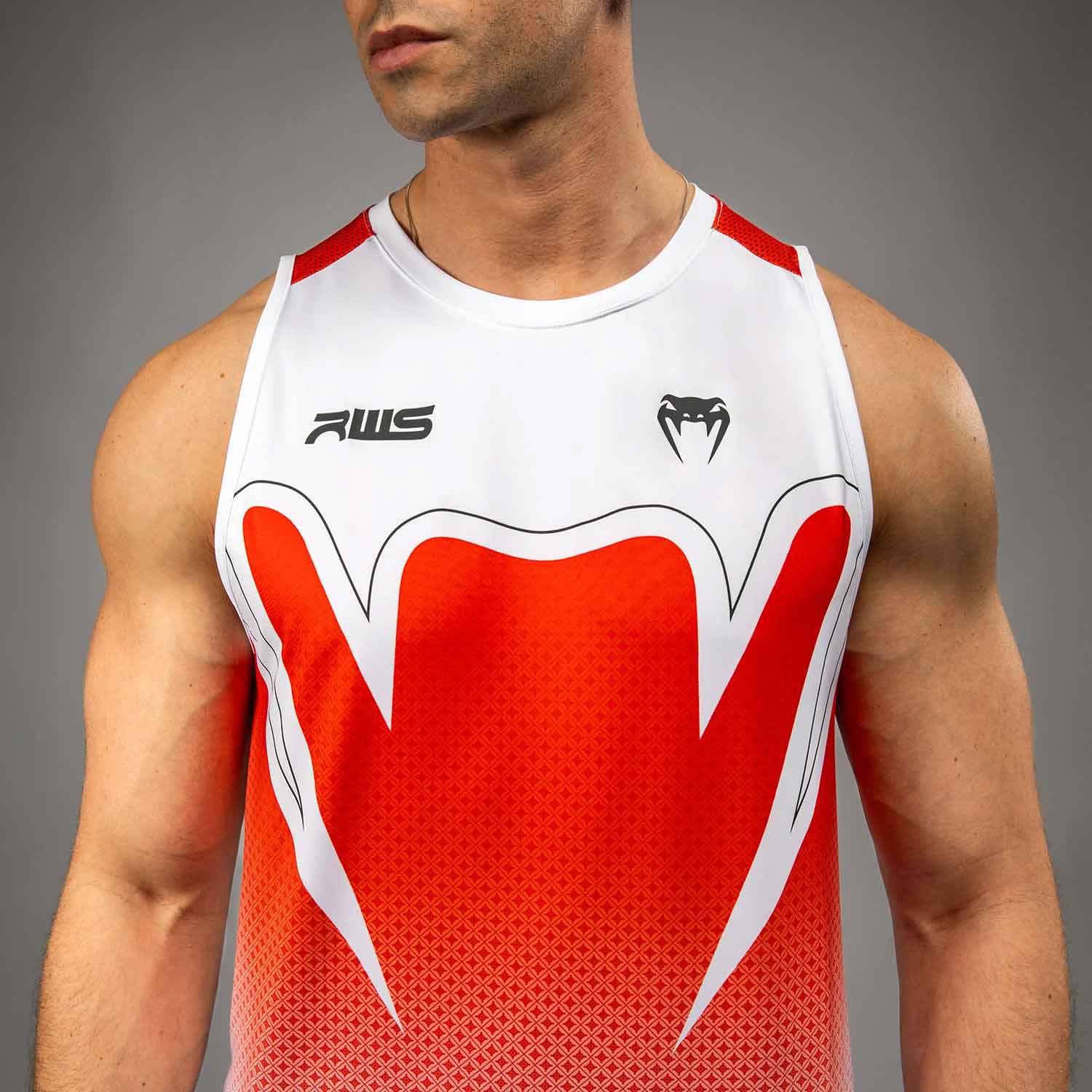 VENUM／ヴェナム　タンクトップ　　Venum x RWS 2.0 Men’s Dry-Tech Tank Top／ヴェナム×ラジャダムナン・ワールド・シリーズ 2.0 ドライテック タンクトップ（白）