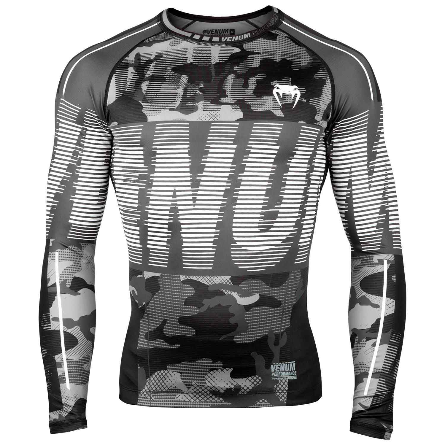 VENUM／ヴェナム　ラッシュガード　　TACTICAL RASHGUARD LONG SLEEVES／タクティカル ラッシュガード ロングスリーブ（アーバンカモ／白）