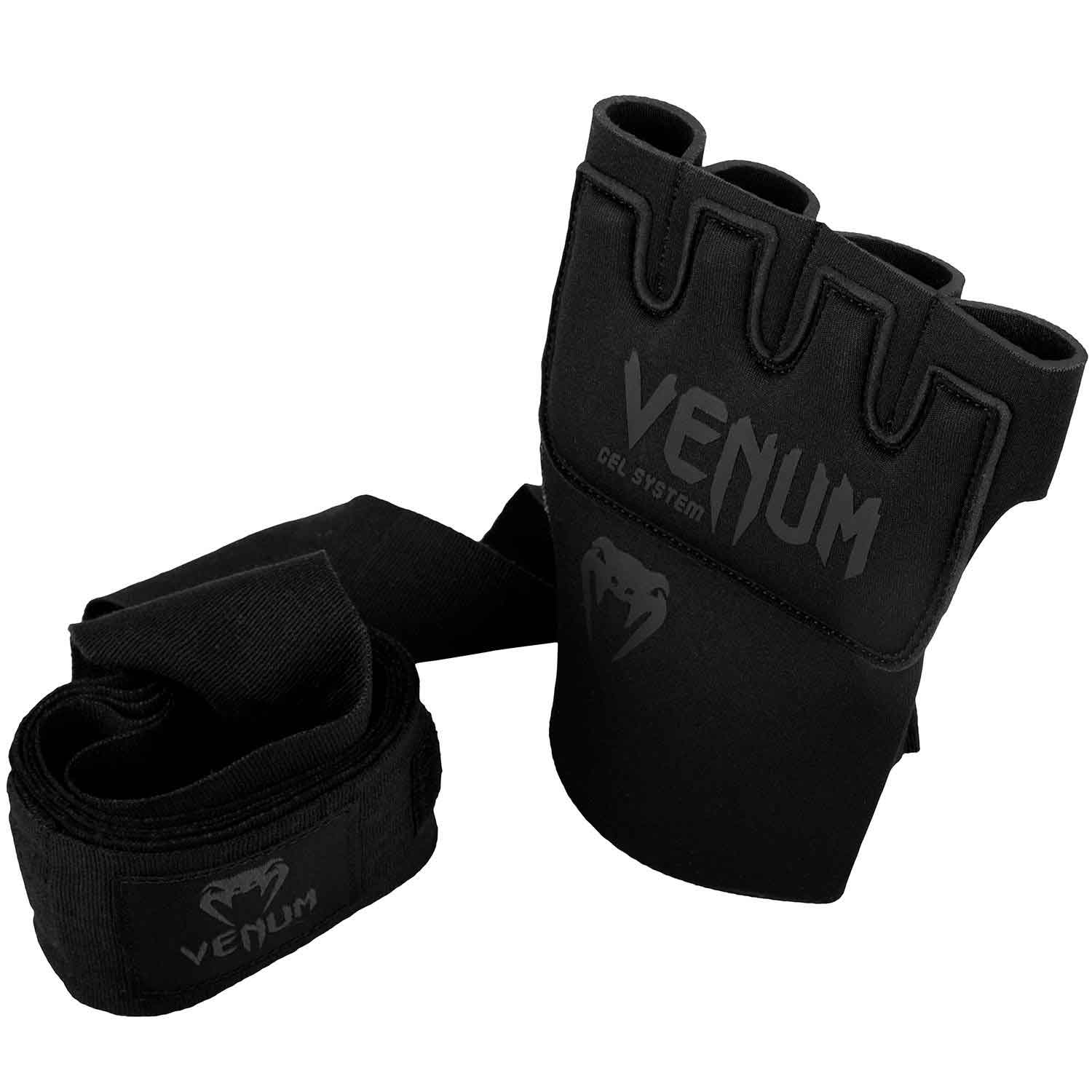 VENUM／ヴェナム　アクセサリー　VENUM WOMEN／レディース　アクセサリー　　KONTACT GEL GLOVE WRAPS／コンタクト ジェル・グローブラップ（黒／黒）