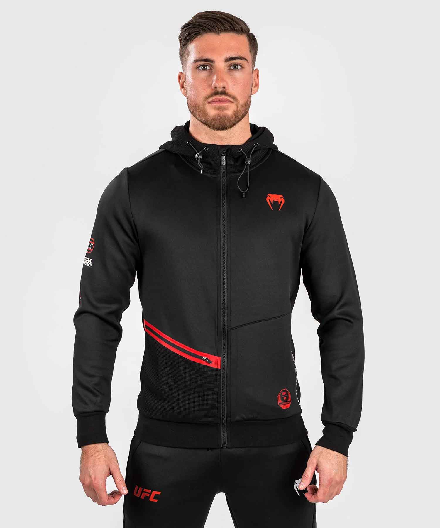 VENUM／ヴェナム　パーカー（フーディー）　　UFC Adrenaline by Venum Fight Week Men’s Zip Hoodie／UFC アドレナリン by ヴェナム ファイトウィーク メンズ ジップフーディ（黒）