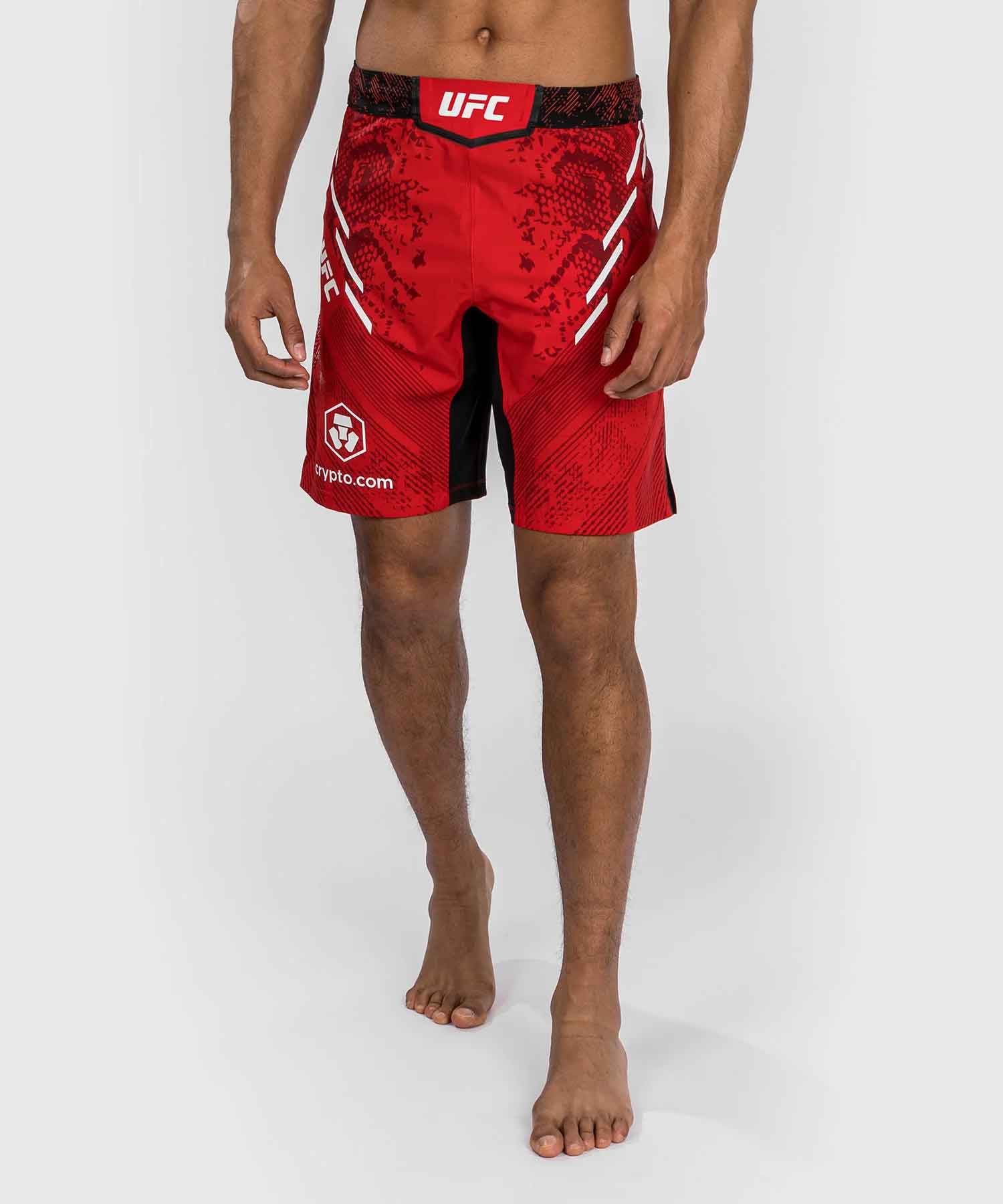 UFC Adrenaline by Venum Authentic Fight Night Men's Fight Short - Long Fit／UFC アドレナリン by ヴェナム オーセンティック ファイトナイト メンズ ファイトショーツ ロングフィット（レッド）