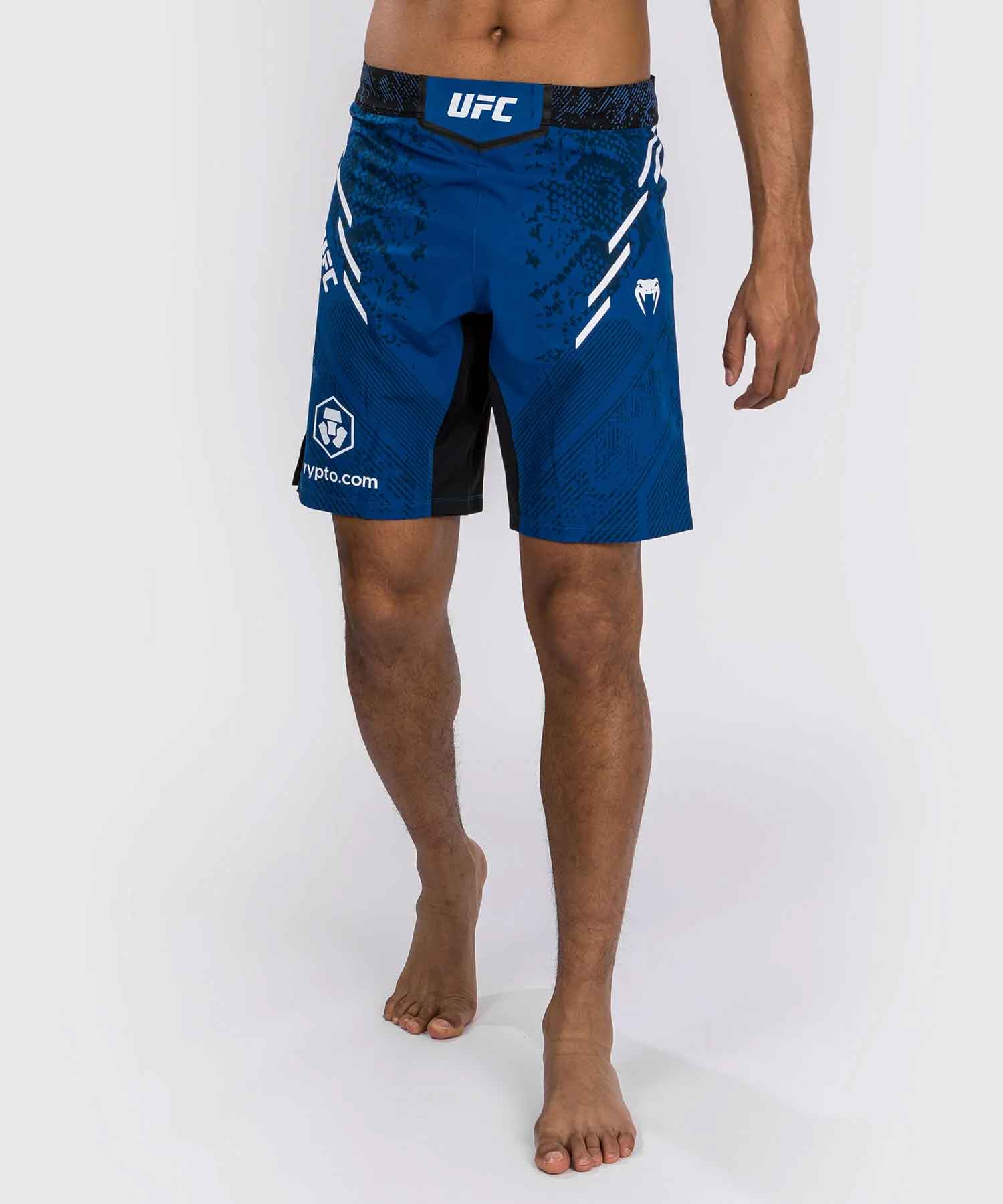 UFC Adrenaline by Venum Authentic Fight Night Men's Fight Short - Long Fit／UFC アドレナリン by ヴェナム オーセンティック ファイトナイト メンズ ファイトショーツ ロングフィット（ブルー）