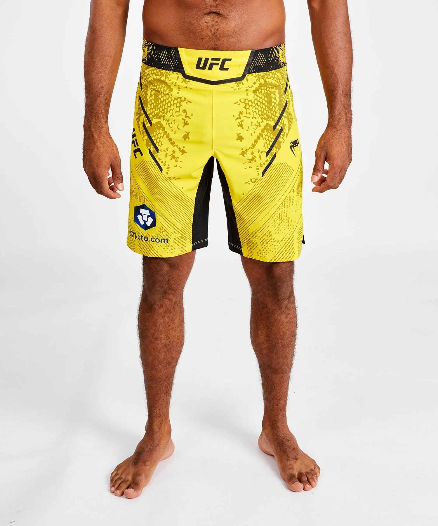 UFC Adrenaline by Venum Authentic Fight Night Men's Fight Short - Long Fit／UFC アドレナリン by ヴェナム オーセンティック ファイトナイト メンズ ファイトショーツ ロングフィット（イエロー）