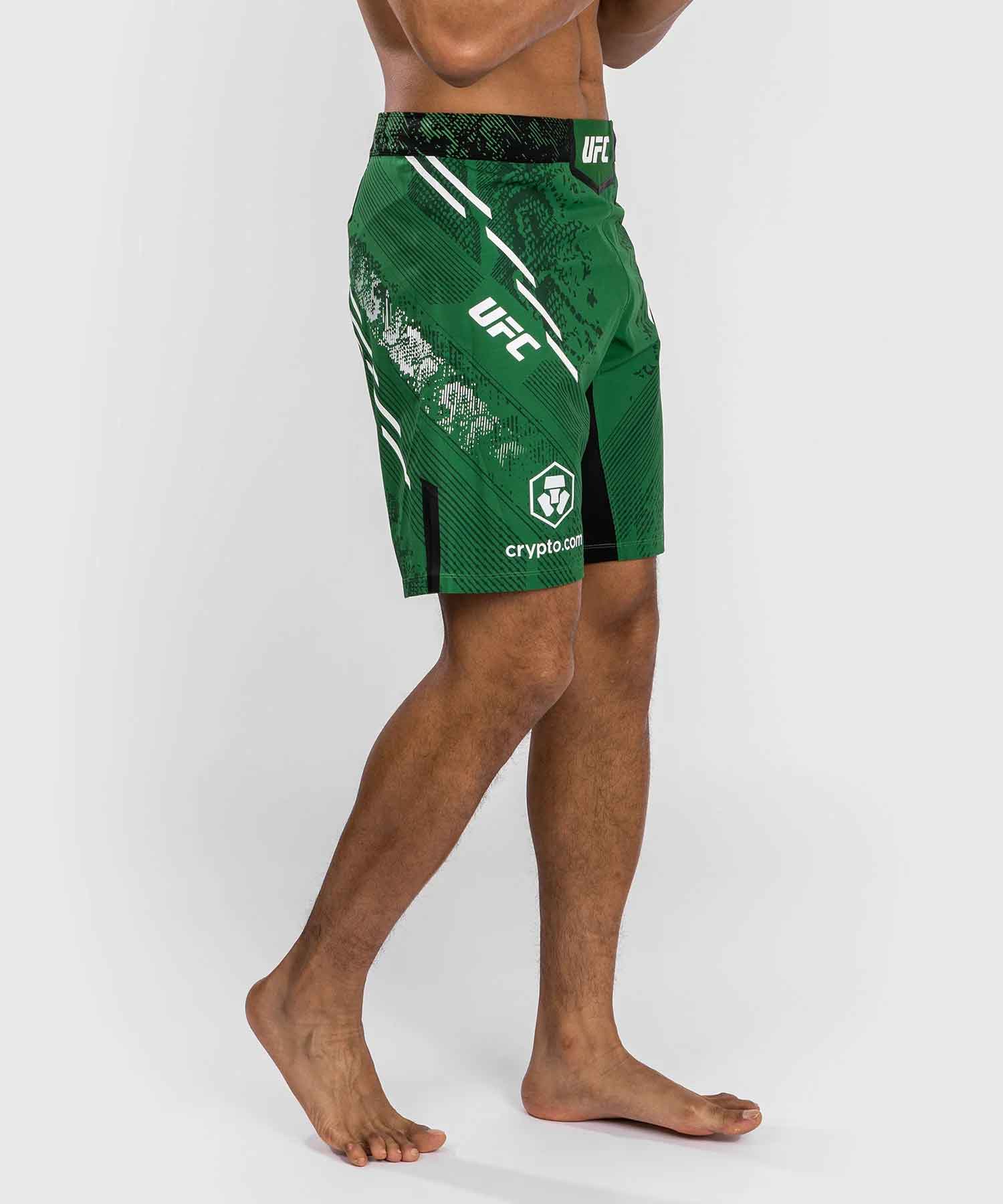 VENUM／ヴェナム　ファイトショーツ　　UFC Adrenaline by Venum Authentic Fight Night Men's Fight Short - Long Fit／UFC アドレナリン by ヴェナム オーセンティック ファイトナイト メンズ ファイトショーツ ロングフィット（グリーン）