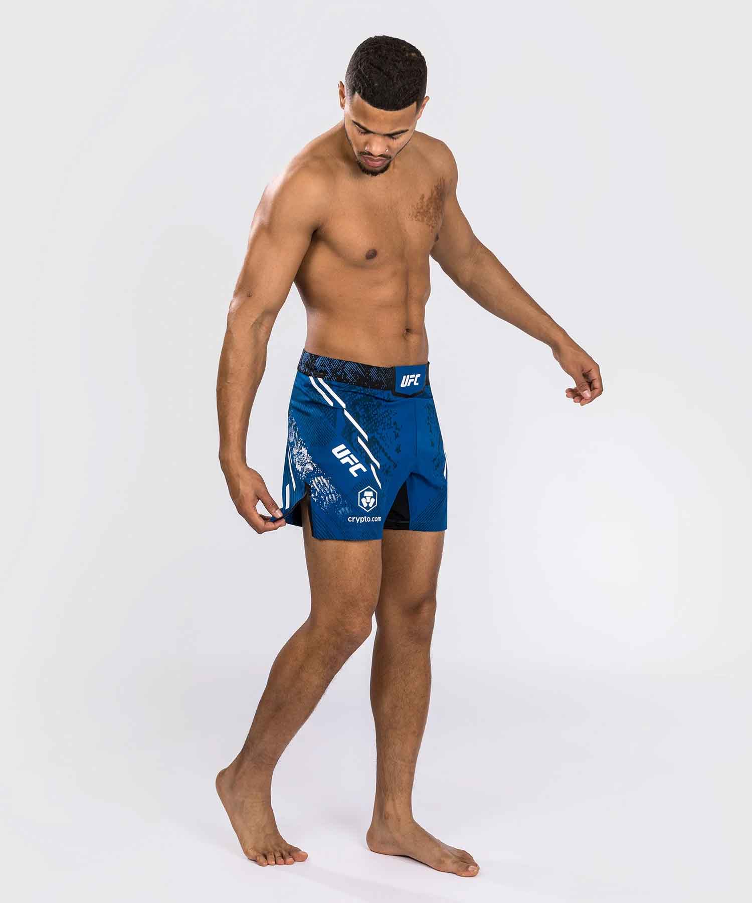 VENUM／ヴェナム　ファイトショーツ　　UFC Adrenaline by Venum Authentic Fight Night Men's Fight Short - Short Fit／UFC アドレナリン by ヴェナム オーセンティック ファイトナイト メンズ ファイトショーツ ショートフィット（ブルー）