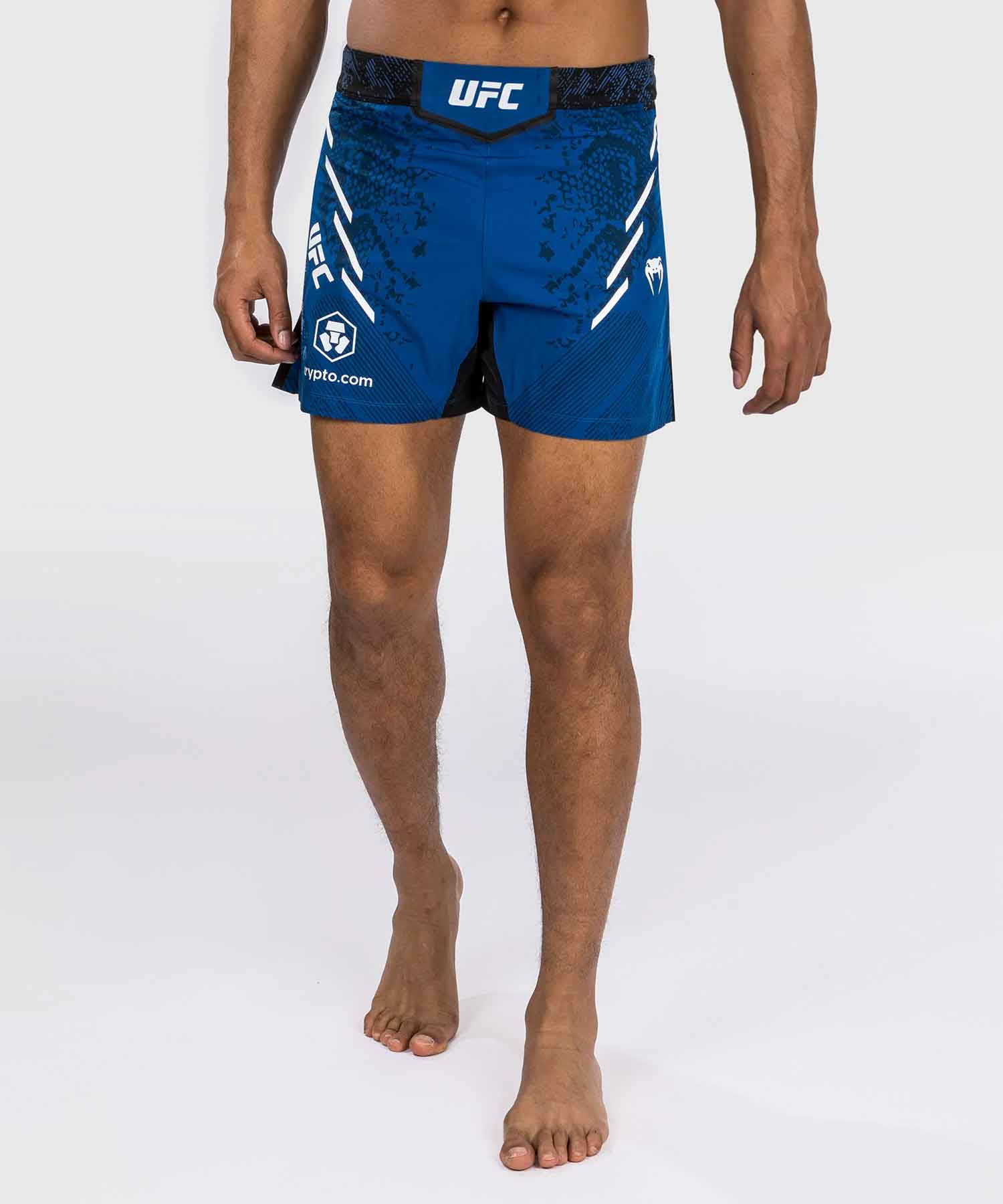 UFC Adrenaline by Venum Authentic Fight Night Men's Fight Short - Short Fit／UFC アドレナリン by ヴェナム オーセンティック ファイトナイト メンズ ファイトショーツ ショートフィット（ブルー）