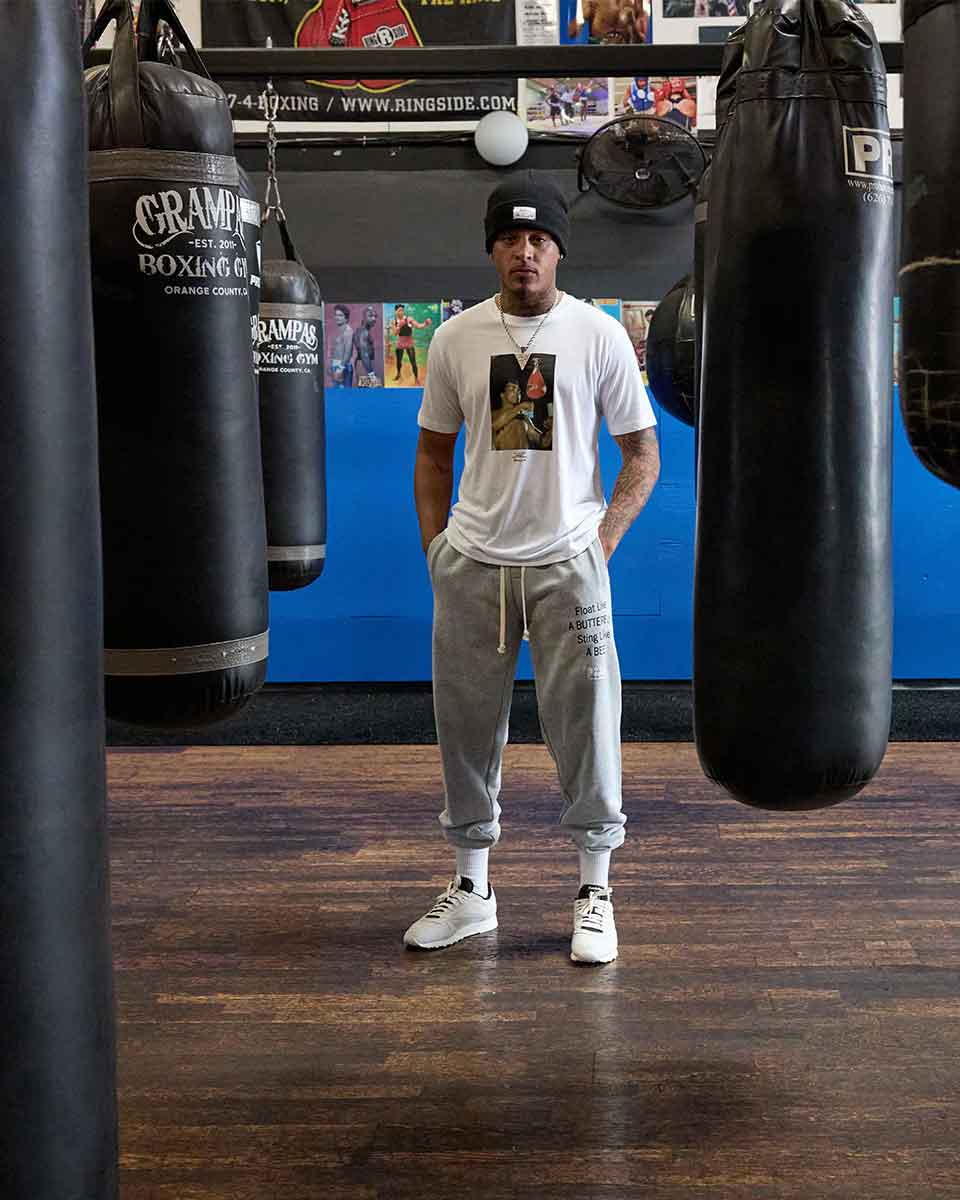 RVCA／ルーカ（ルカ）　スウェットパンツ　　VA X ALI SWEATPANT／VA×（モハメド）アリ スウェットパンツ（セットアップボトムス）