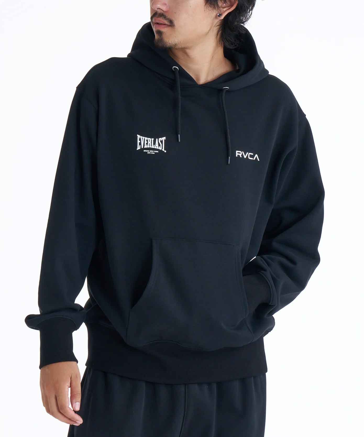 RVCA×EVERLAST HOODIE／RVCA×エバーラスト フーディ（黒）