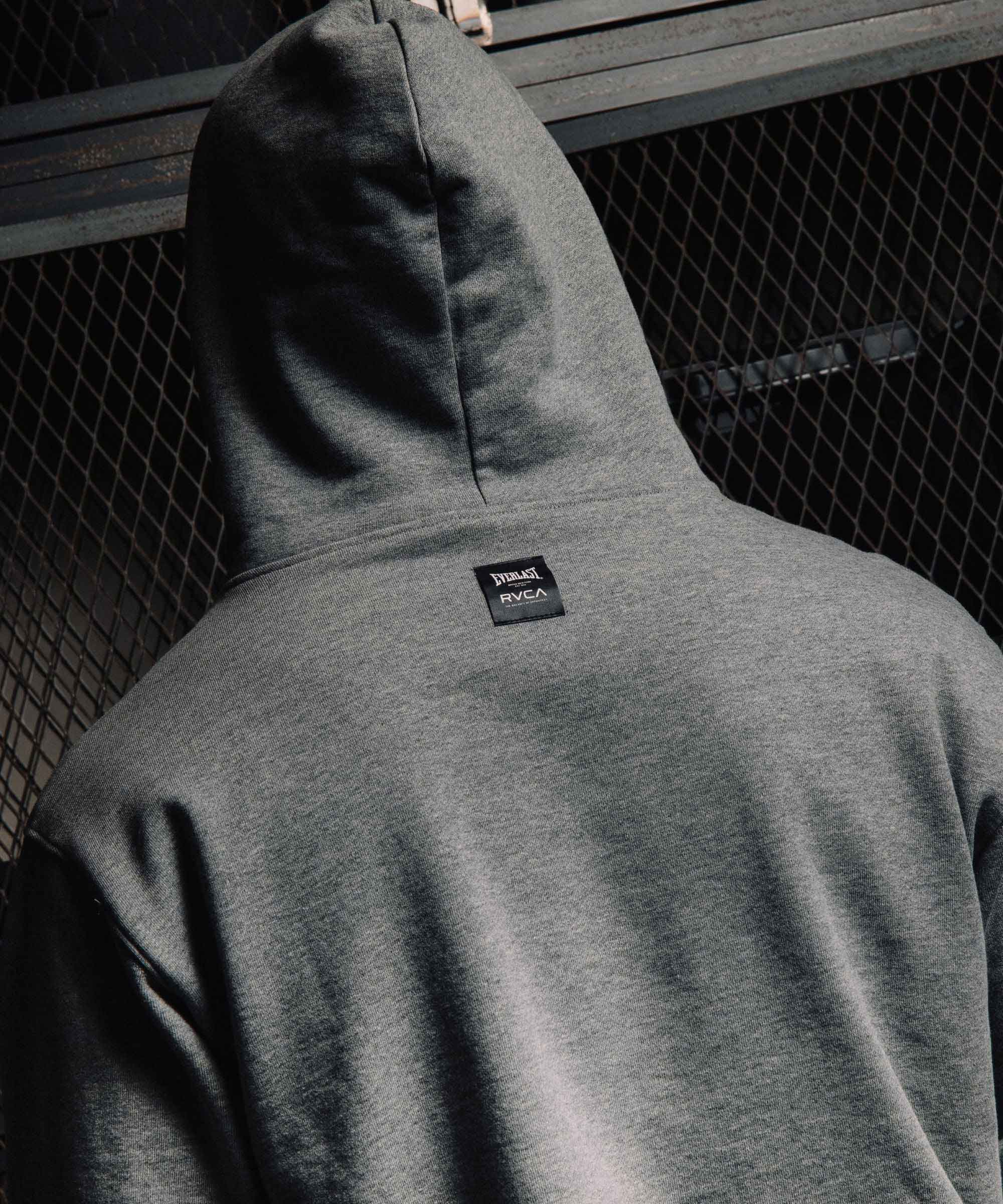 RVCA／ルーカ（ルカ）　パーカー　　RVCA×EVERLAST HOODIE／RVCA×エバーラスト フーディ（ヘザーグレー）