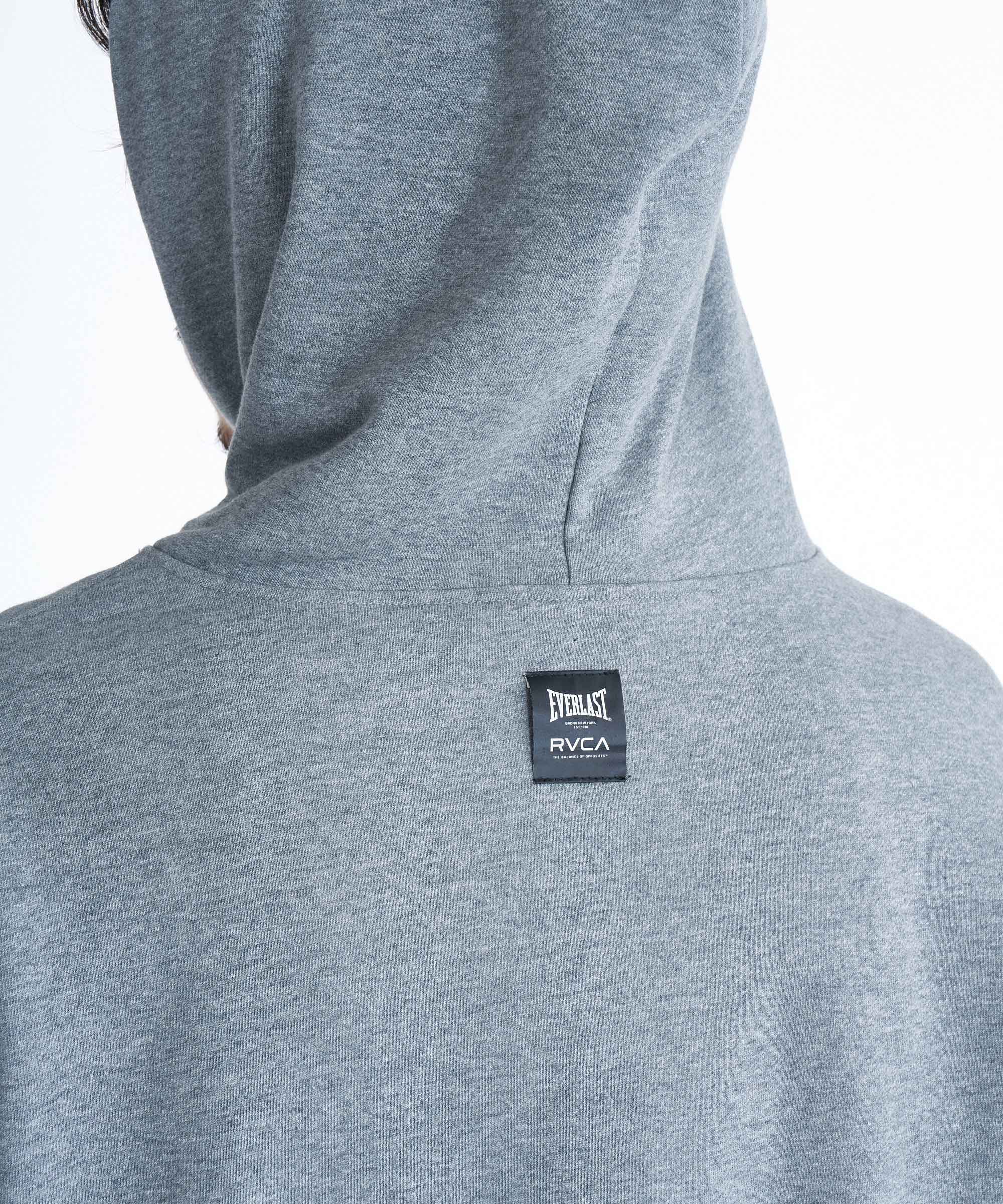 RVCA／ルーカ（ルカ）　パーカー　　RVCA×EVERLAST HOODIE／RVCA×エバーラスト フーディ（ヘザーグレー）