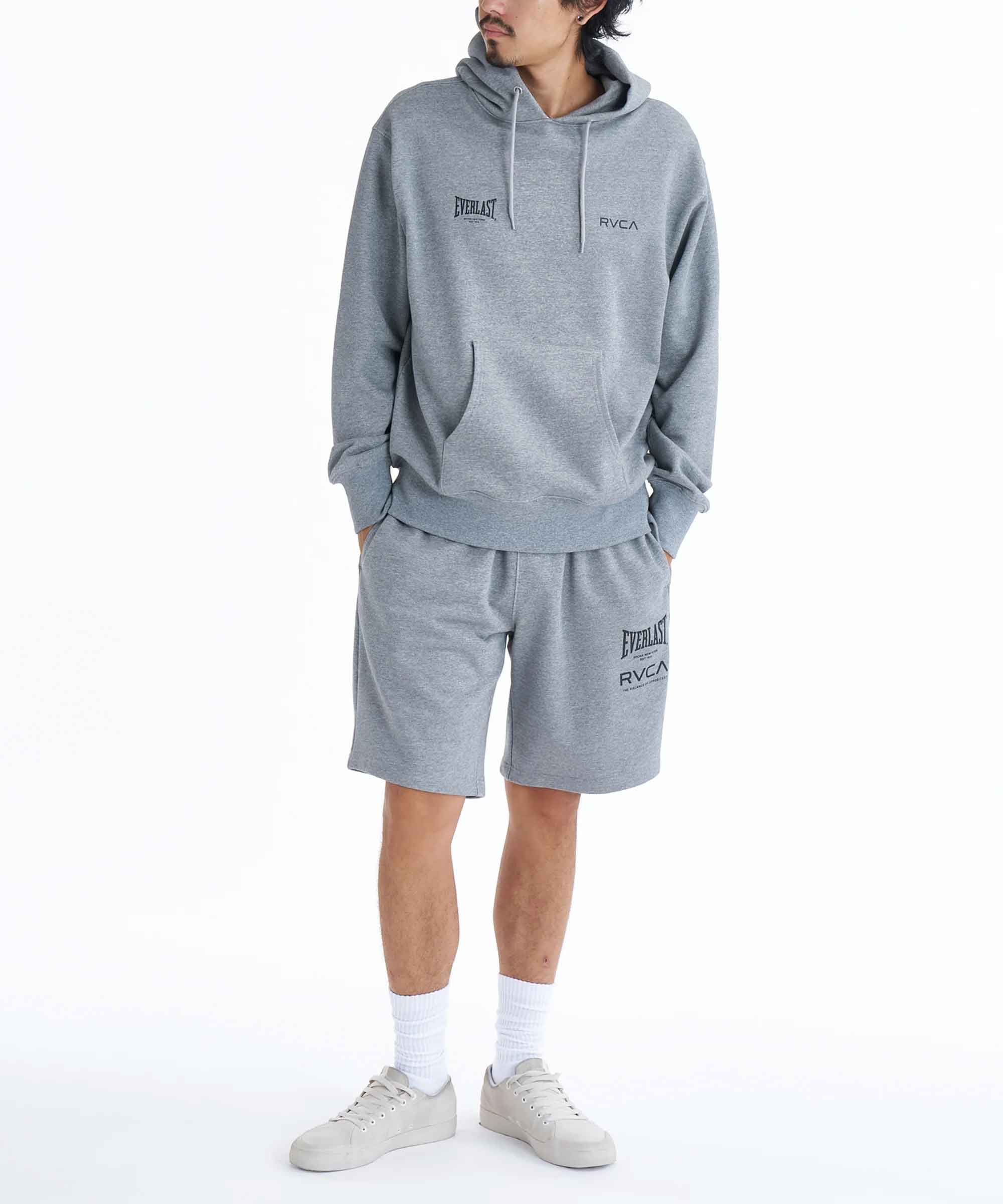 RVCA／ルーカ（ルカ）　パーカー　　RVCA×EVERLAST HOODIE／RVCA×エバーラスト フーディ（ヘザーグレー）