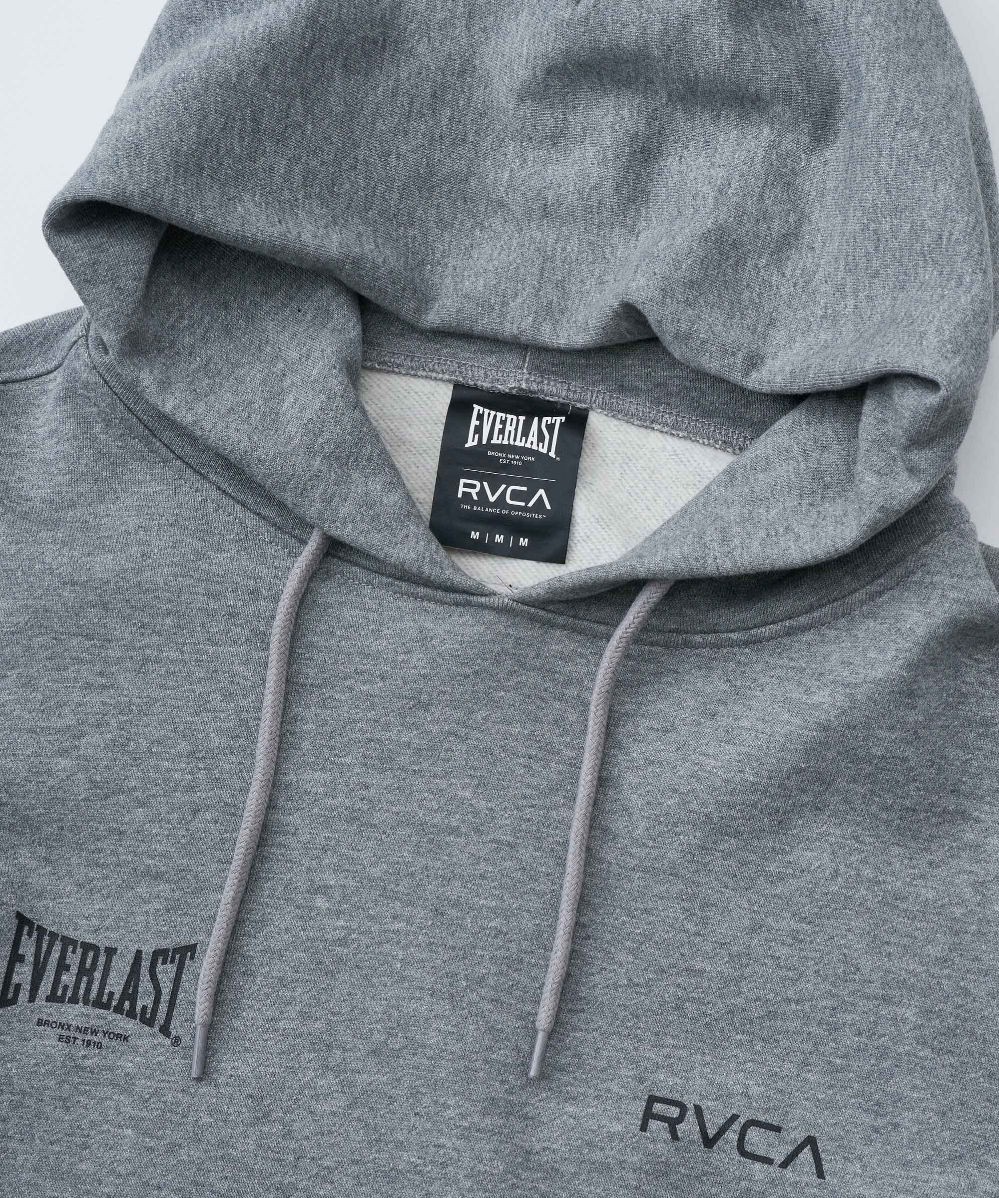 RVCA／ルーカ（ルカ）　パーカー　　RVCA×EVERLAST HOODIE／RVCA×エバーラスト フーディ（ヘザーグレー）