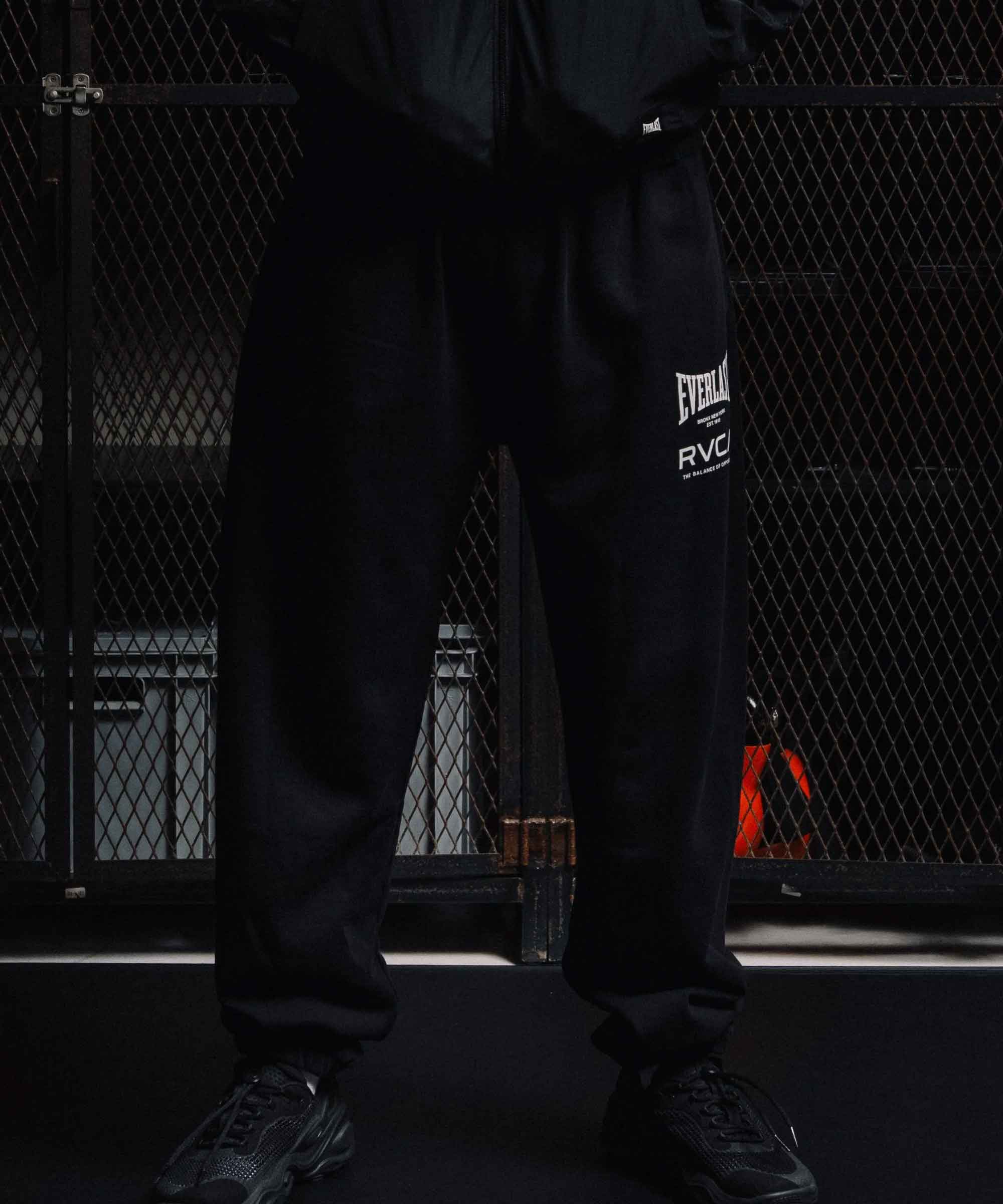 RVCA／ルーカ（ルカ）　スウェットパンツ　　RVCA×EVERLAST SWEAT PANTS／RVCA×エバーラスト スウェットパンツ（セットアップボトムス）黒