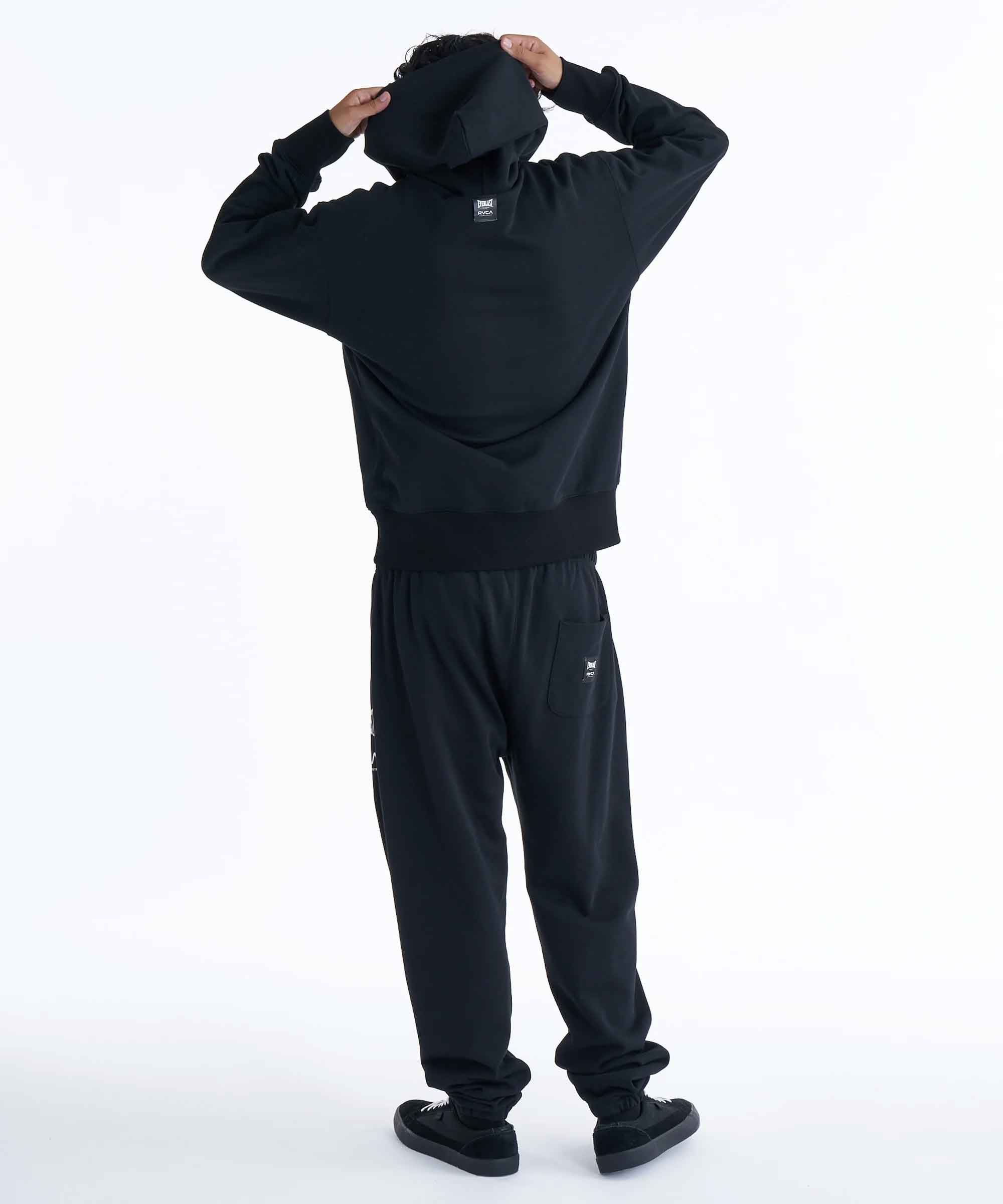 RVCA／ルーカ（ルカ）　スウェットパンツ　　RVCA×EVERLAST SWEAT PANTS／RVCA×エバーラスト スウェットパンツ（セットアップボトムス）黒