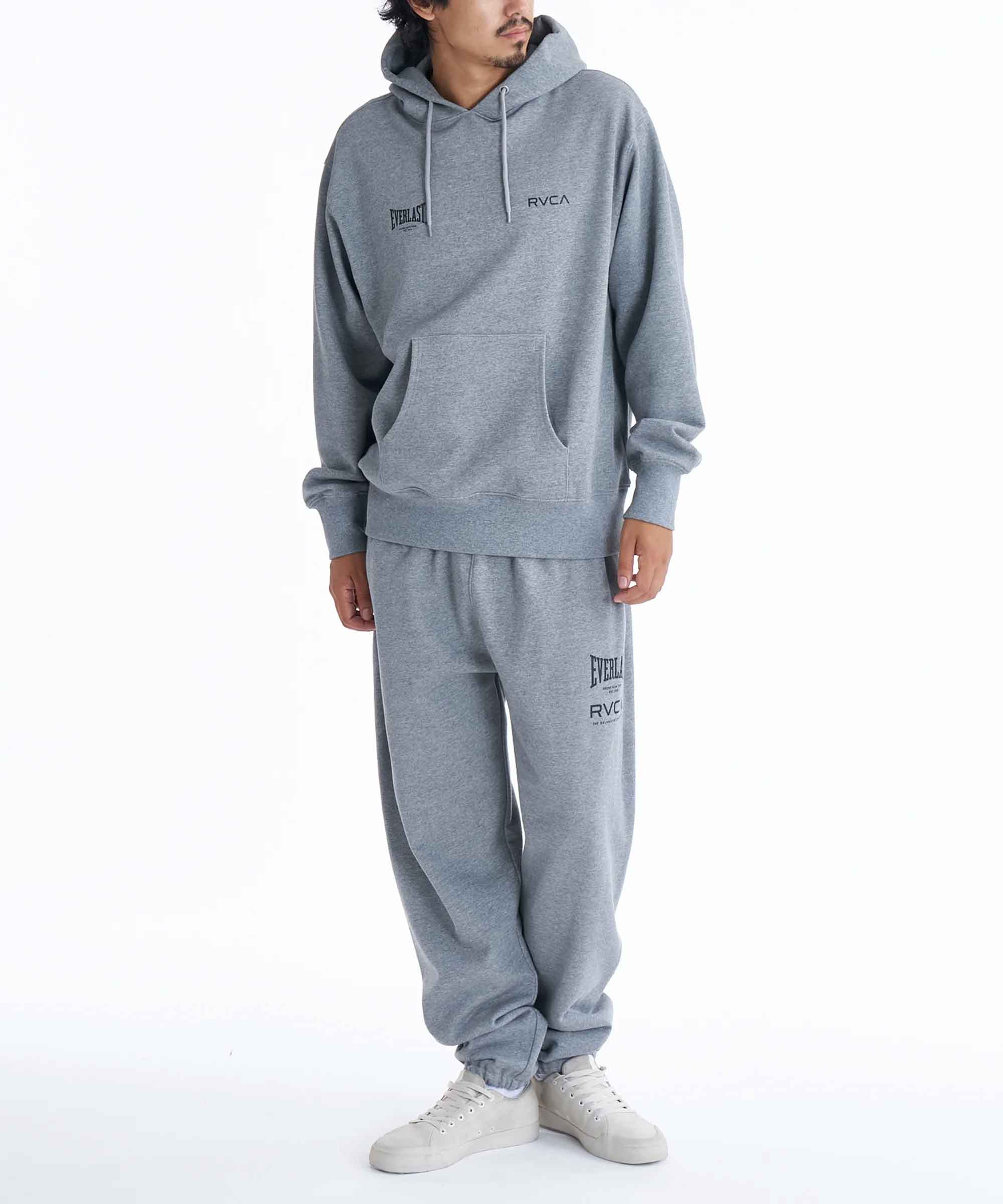RVCA／ルーカ（ルカ）　スウェットパンツ　　RVCA×EVERLAST SWEAT PANTS／RVCA×エバーラスト スウェットパンツ（セットアップボトムス）ヘザーグレー