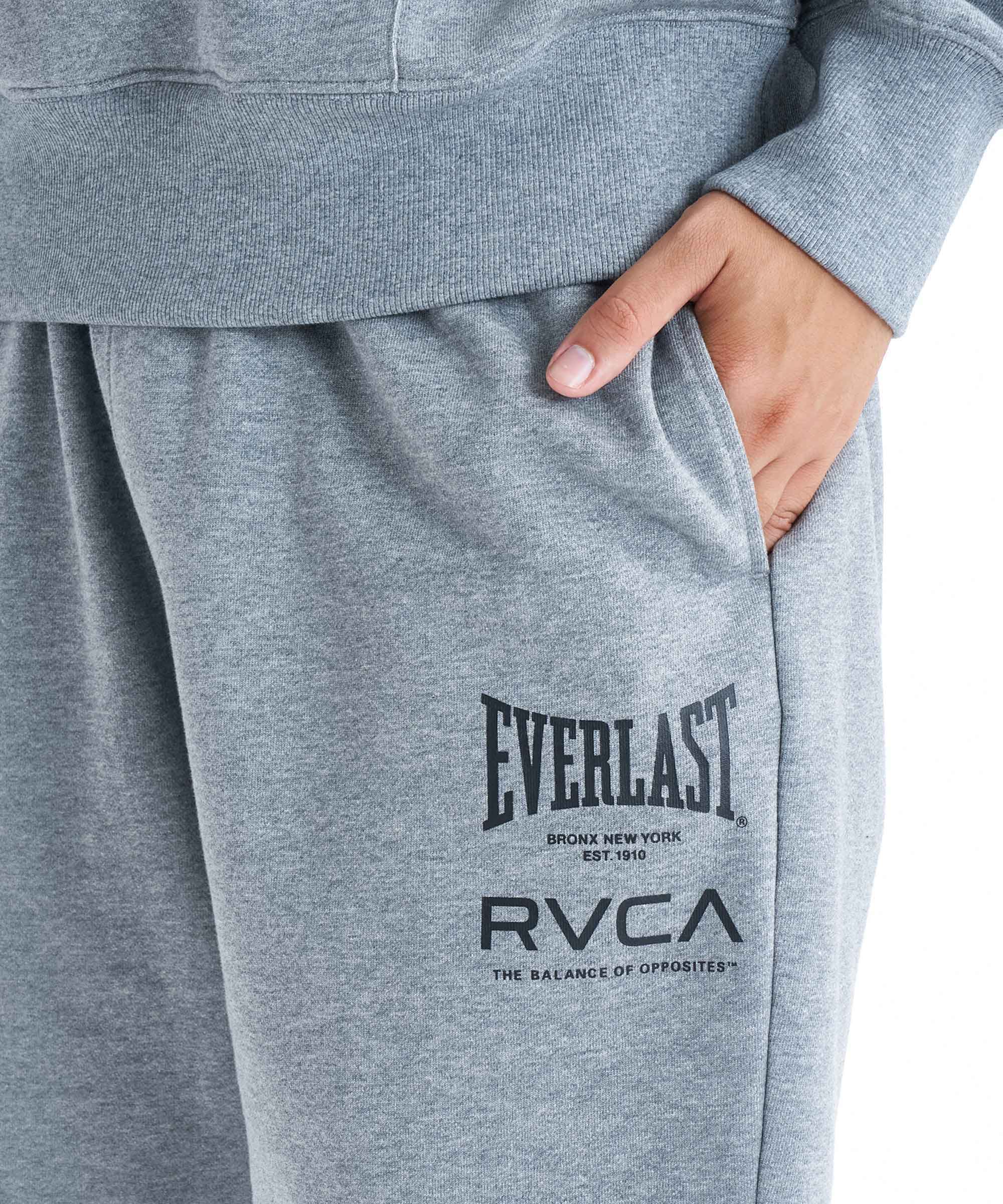 RVCA／ルーカ（ルカ）　ショーツ　　RVCA×EVERLAST SHORTS／RVCA×エバーラスト ショートパンツ（ヘザーグレー）