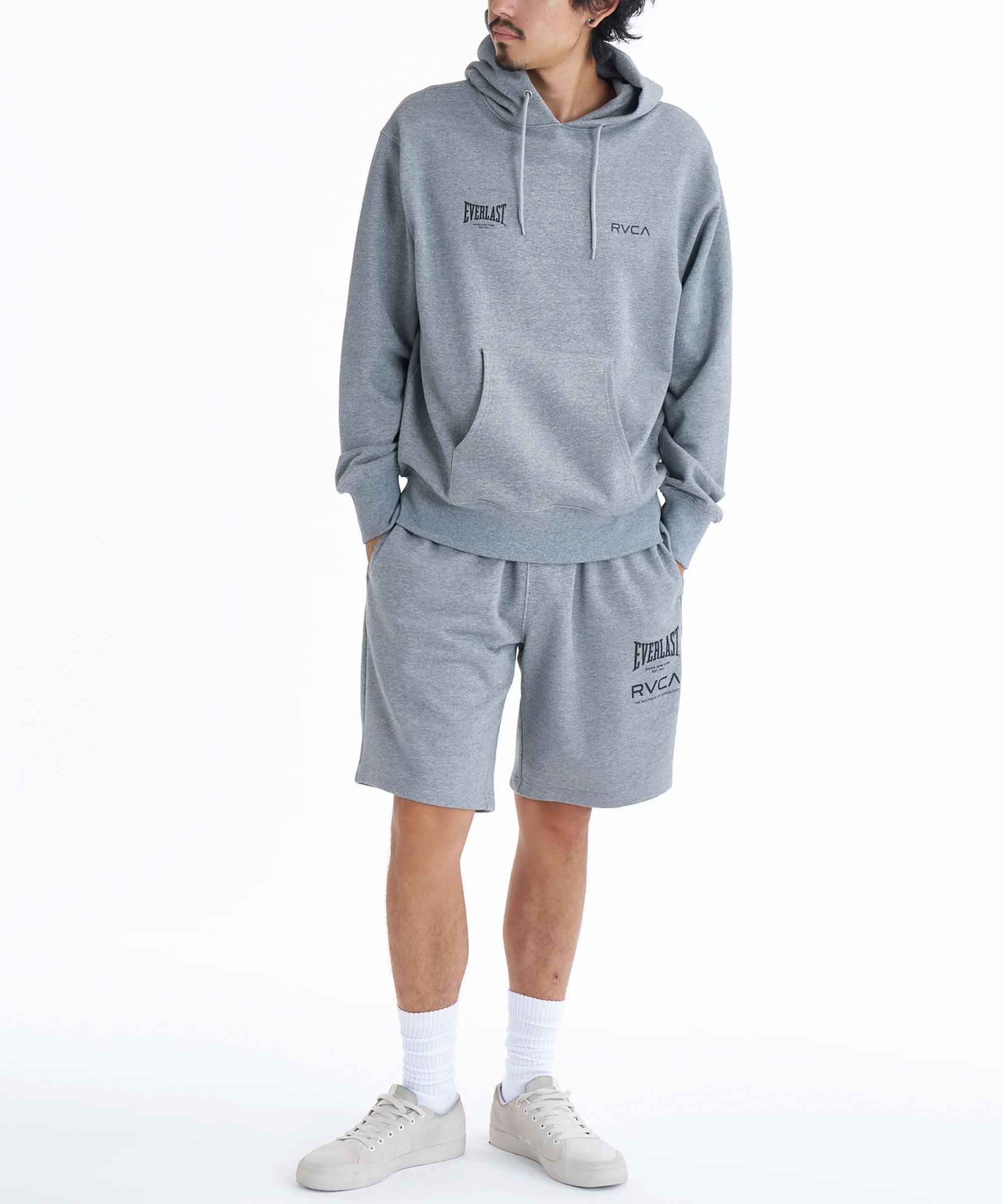 RVCA／ルーカ（ルカ）　ショーツ　　RVCA×EVERLAST SHORTS／RVCA×エバーラスト ショートパンツ（ヘザーグレー）