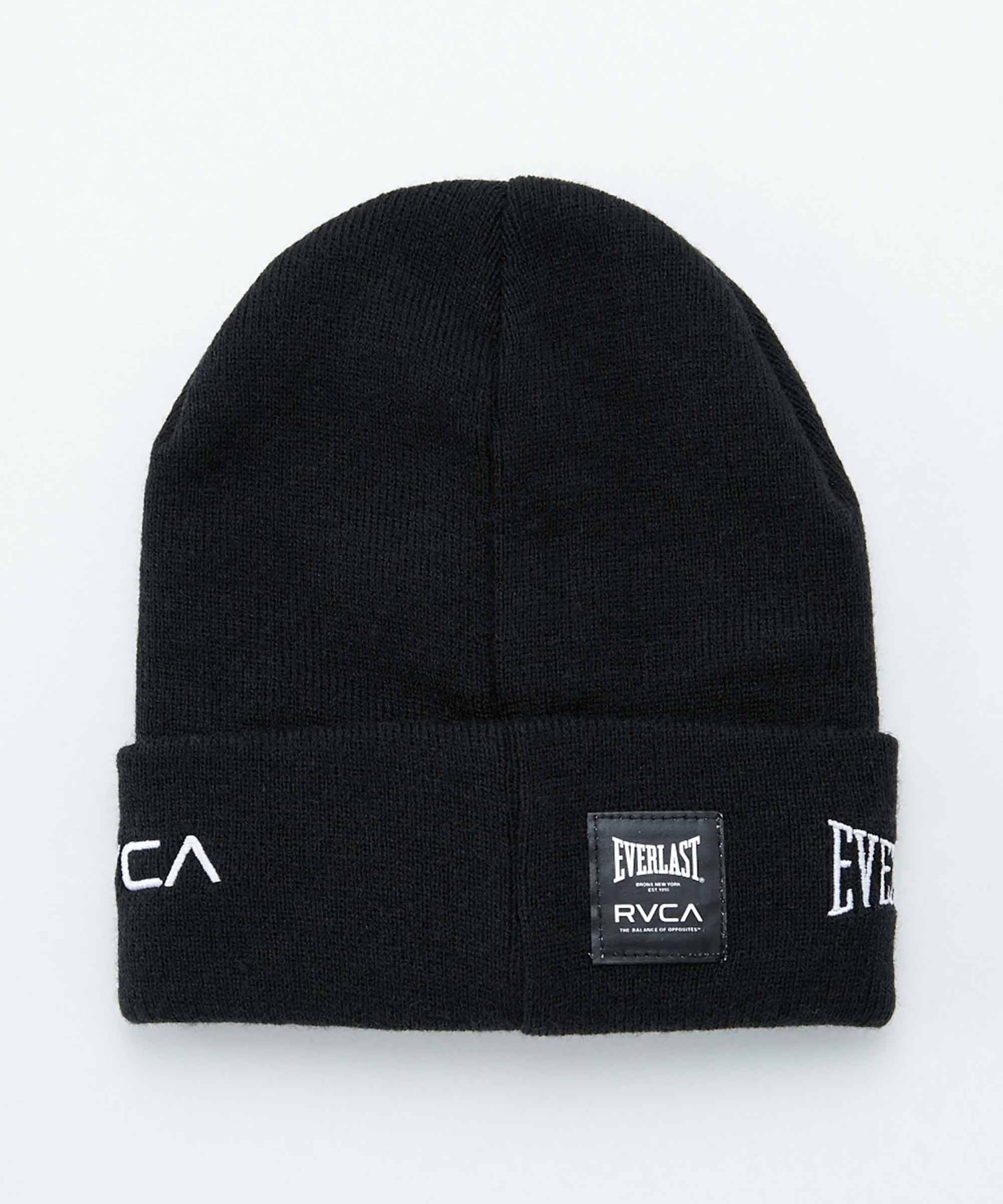 RVCA／ルーカ（ルカ）　ビーニー　　RVCA×EVERLAST BEANIE／RVCA×エバーラスト ビーニー（黒）