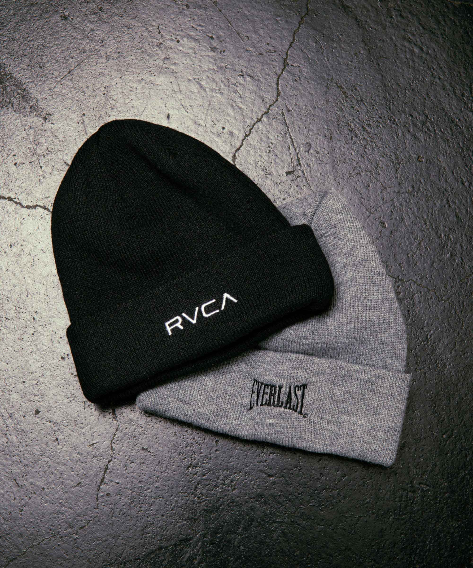 RVCA／ルーカ（ルカ）　ビーニー　　RVCA×EVERLAST BEANIE／RVCA×エバーラスト ビーニー（黒）