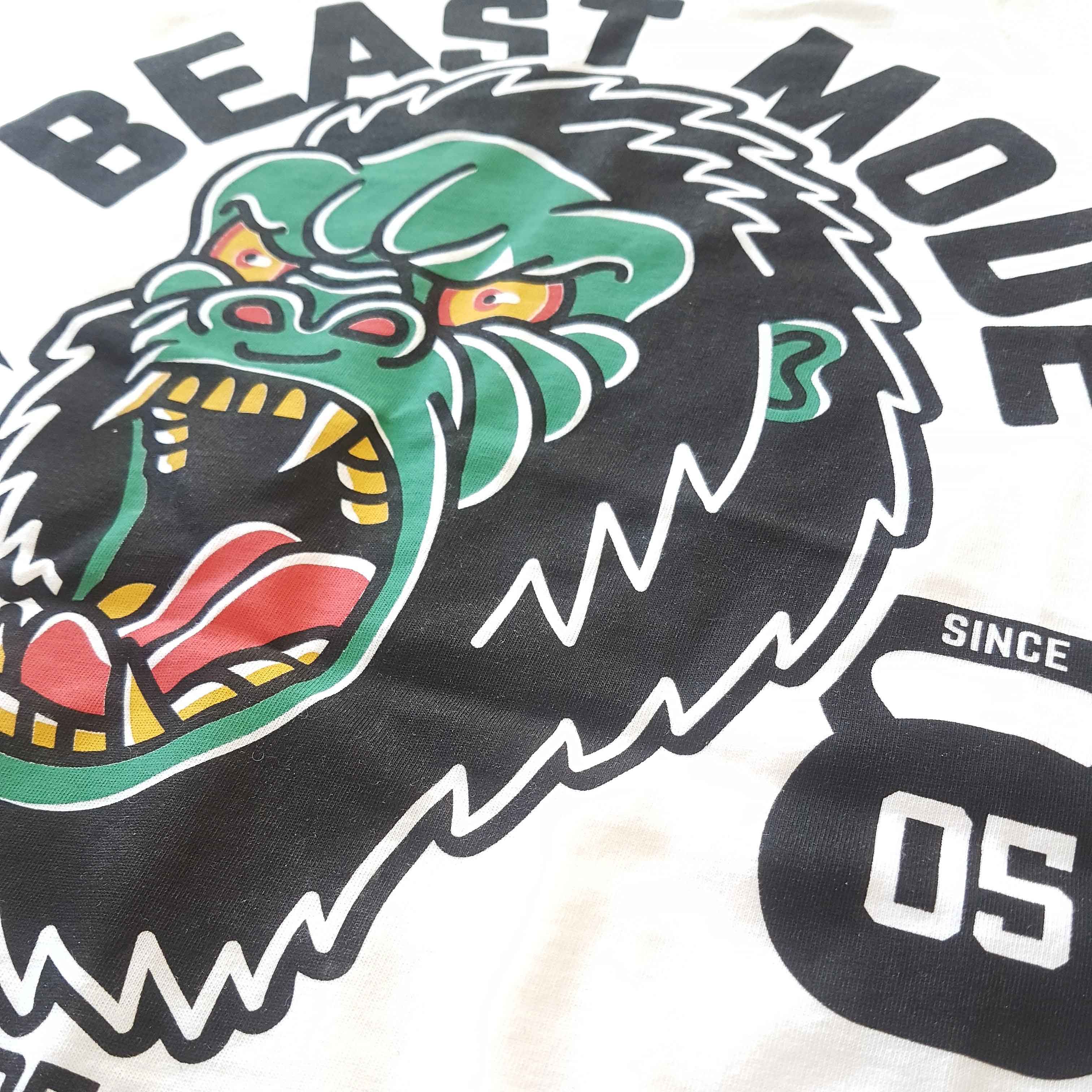 PRIDE OR DIE(PRiDEorDiE)／プライド オア ダイ　Tシャツ　　BEAST MODE T-Shirt／ビーストモード Tシャツ（白）