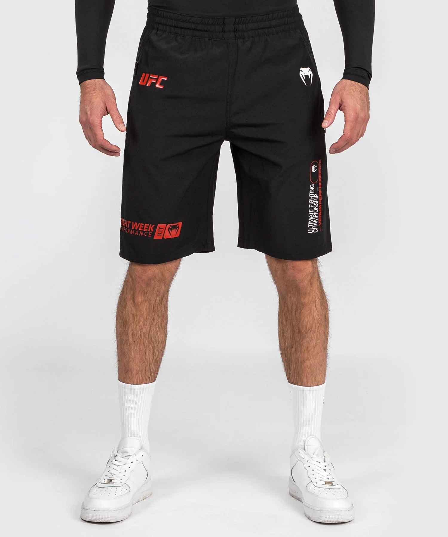 UFC Autenthic Adrenaline Fight Week By Venum Men'S Training Short／UFC オーセンティック アドレナリン ファイトウィーク by ヴェナム メンズ トレーニングショーツ（黒）