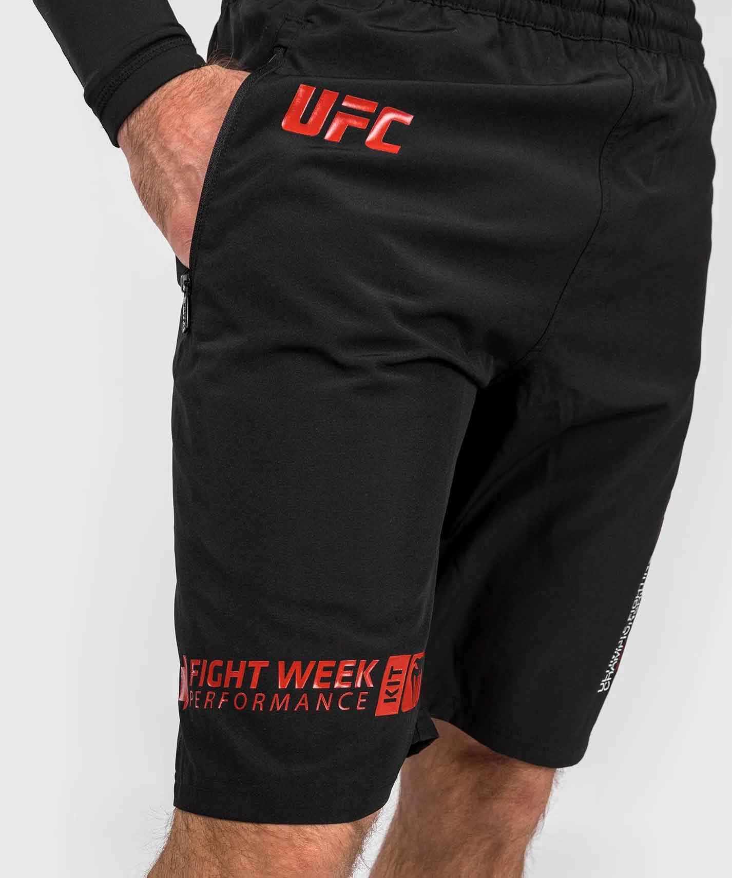 VENUM／ヴェナム　トレーニング・フィットネスショーツ　　UFC Autenthic Adrenaline Fight Week By Venum Men'S Training Short／UFC オーセンティック アドレナリン ファイトウィーク by ヴェナム メンズ トレーニングショーツ（黒）