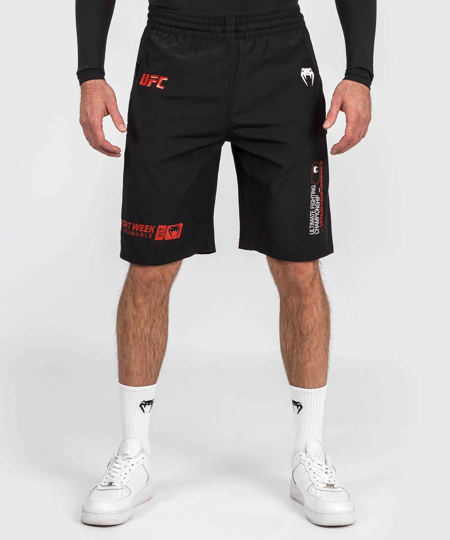 VENUM／ヴェナム　トレーニング・フィットネスショーツ　　UFC Autenthic Adrenaline Fight Week By Venum Men'S Training Short／UFC オーセンティック アドレナリン ファイトウィーク by ヴェナム メンズ トレーニングショーツ（黒）