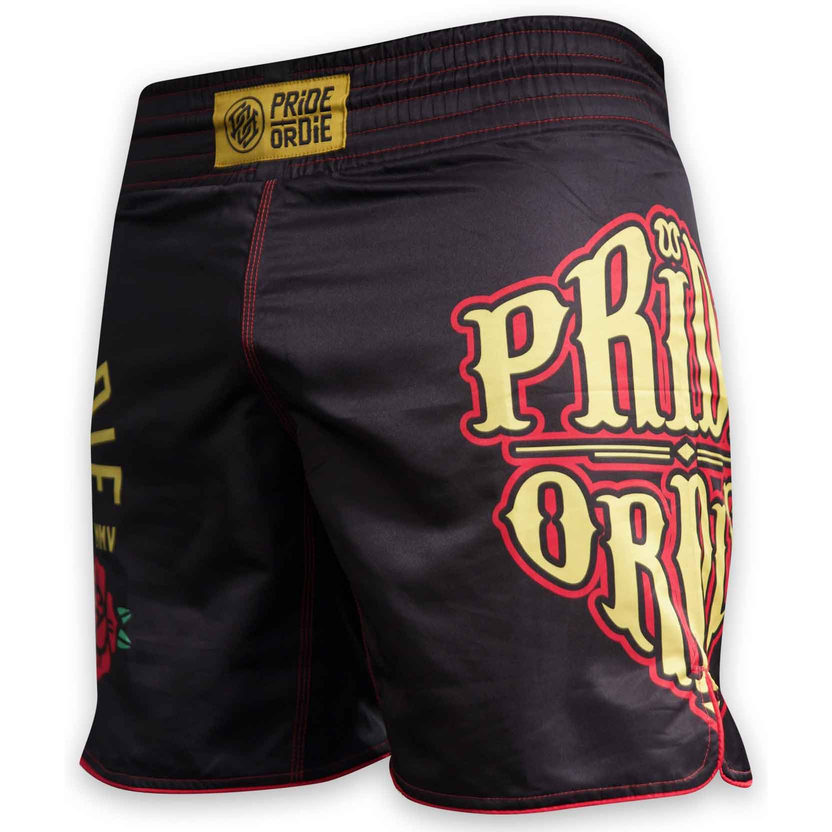 PRIDE OR DIE(PRiDEorDiE)／プライド オア ダイ　ファイトショーツ　　Stay Sharp Fight Shorts／ステイ シャープ ファイトショーツ