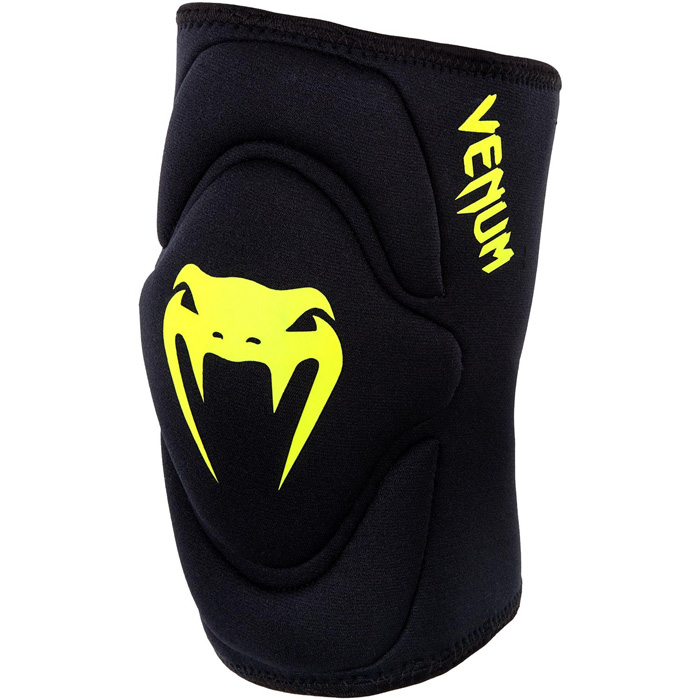 VENUM／ヴェナム　アクセサリー　VENUM WOMEN／レディース　アクセサリー　　KONTACT GEL KNEE PADS／コンタクト ジェル・ニーパッド（黒／ネオイエロー）