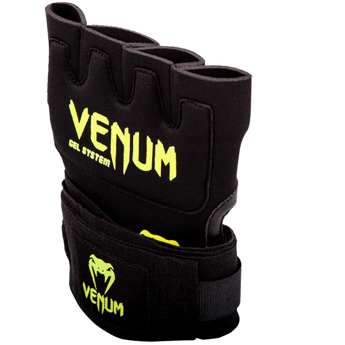 VENUM／ヴェナム　アクセサリー　VENUM WOMEN／レディース　アクセサリー　　KONTACT GEL GLOVE WRAPS／コンタクト ジェル・グローブラップ（黒／ネオイエロー）