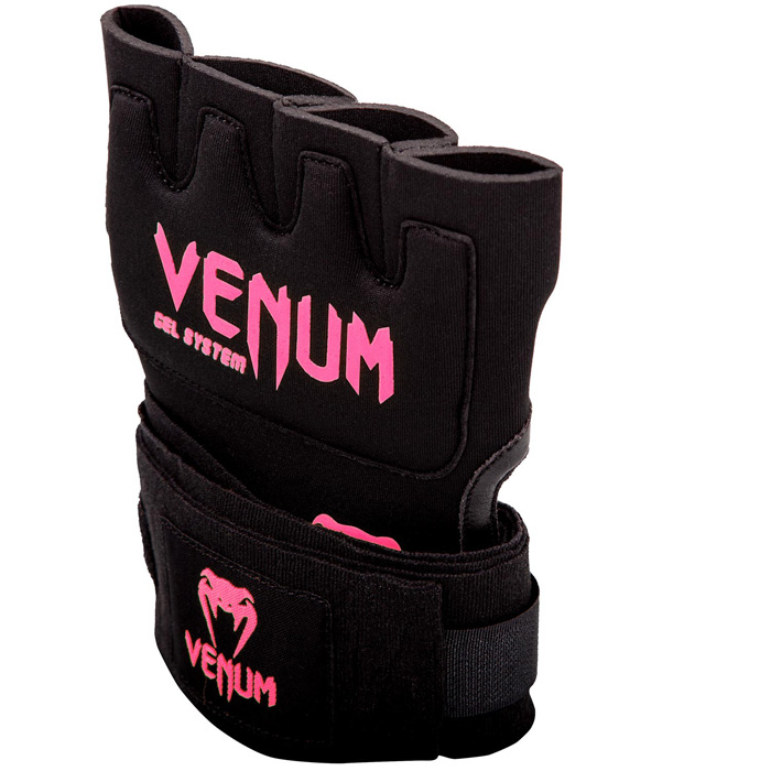 VENUM／ヴェナム　アクセサリー　VENUM WOMEN／レディース　アクセサリー　　KONTACT GEL GLOVE WRAPS／コンタクト ジェル・グローブラップ（黒／ネオピンク）