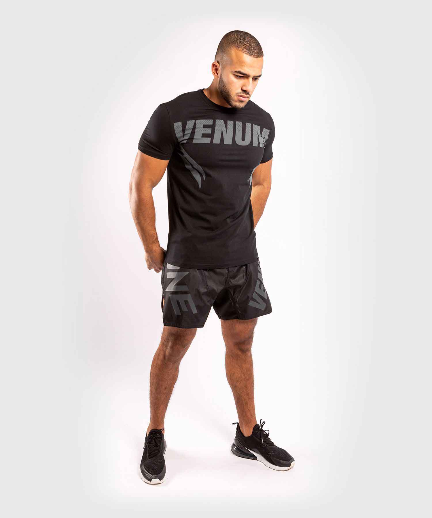 VENUM／ヴェナム　Tシャツ　　VENUM×ONE FC IMPACT T-SHIRT／VENUM×ONE FC インパクトTシャツ（黒／グレー）